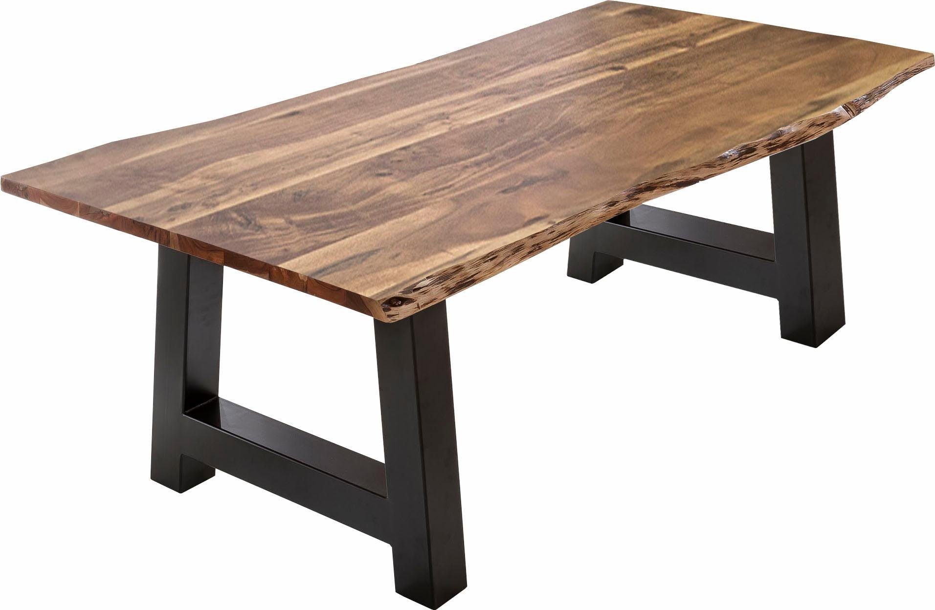 Home affaire Eettafel Manhattan met a-vormig metalen frame