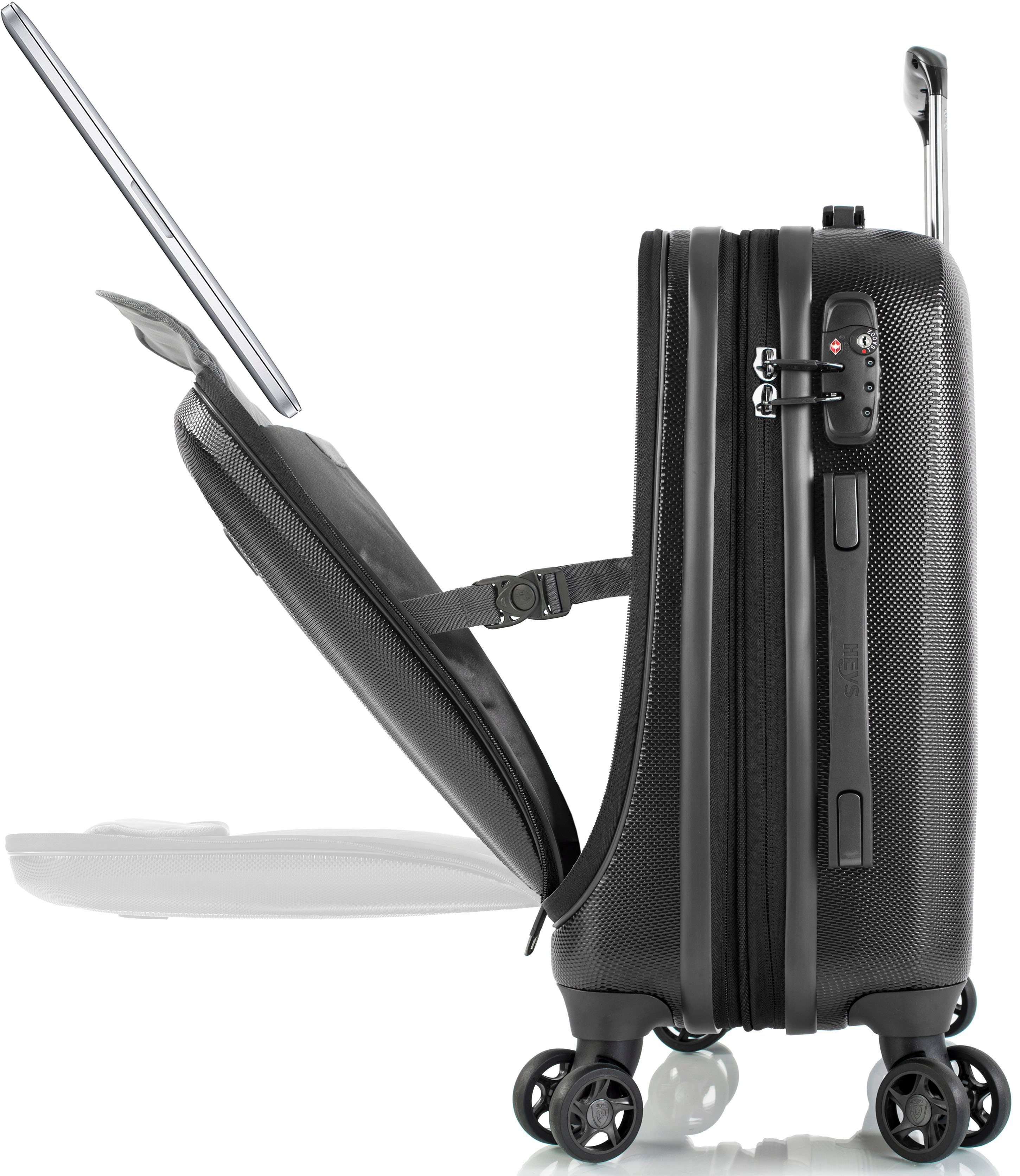 Heys Hardshell-trolley Vantage, in verschillende kleuren en maten Heys x Joachim Llambi reisbagage met voorkant toegang vak volumevergroting