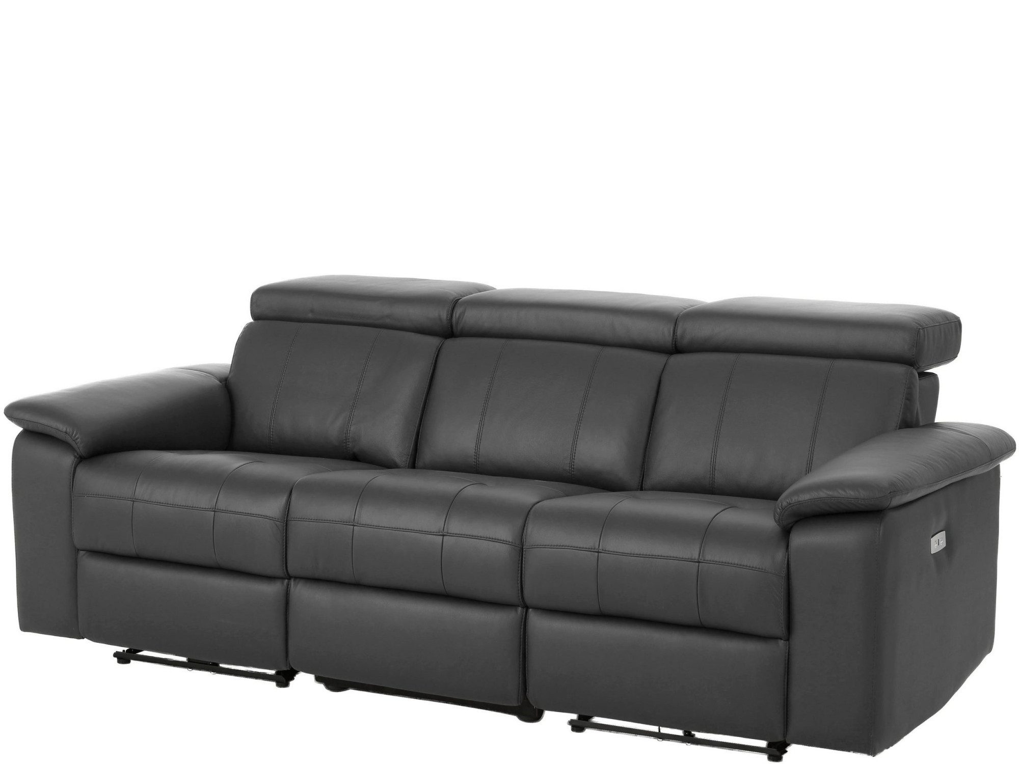 Home affaire 3-zitsbank Binado met handmatige of elektrische relaxfunctie met usb-aansluiting
