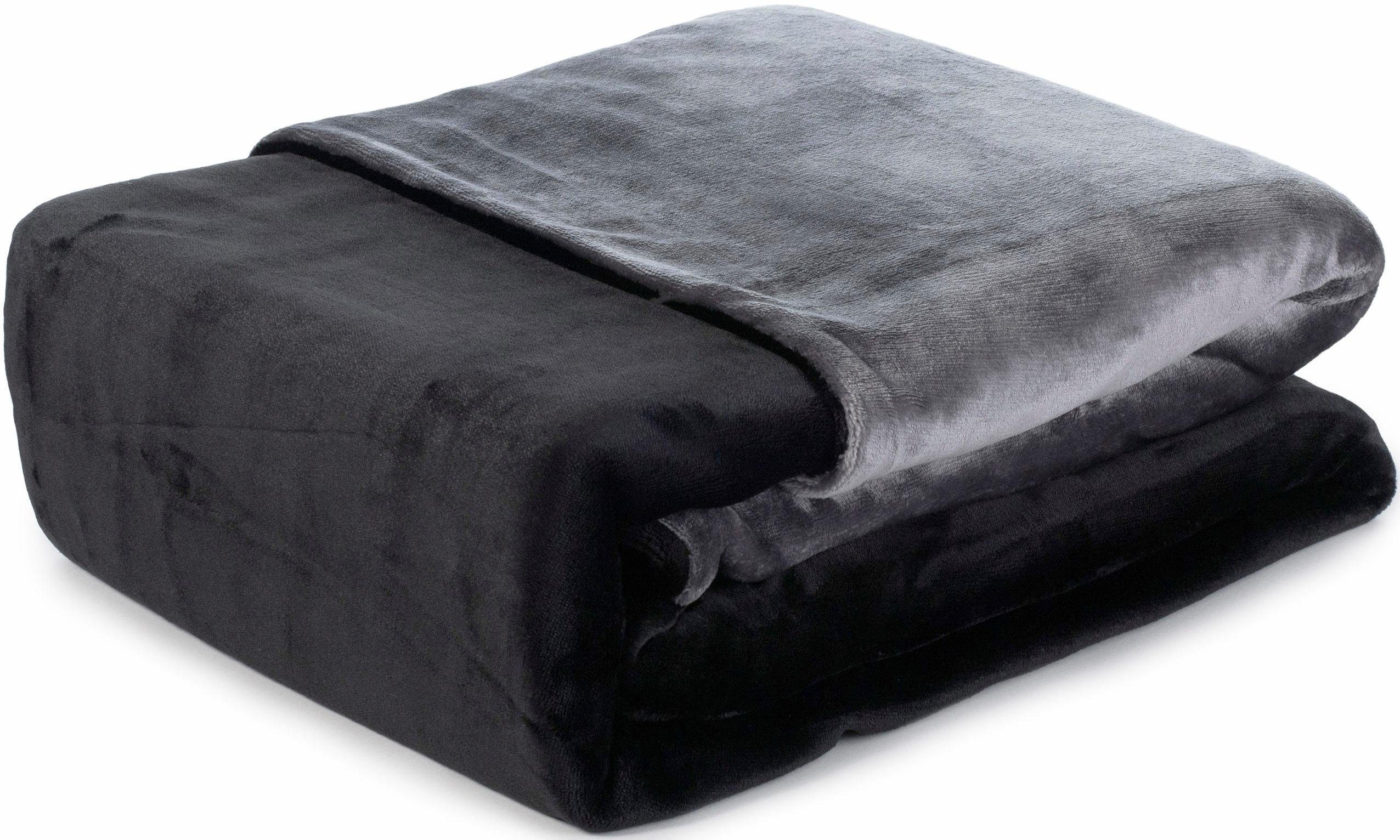 Gözze Tweezijdig te gebruiken overtrekset Superpluis in mt. 135x200 of 155x220 cm Fleece behaaglijk warm in de winter, dekbedovertrek met reversible-look (2-delig)