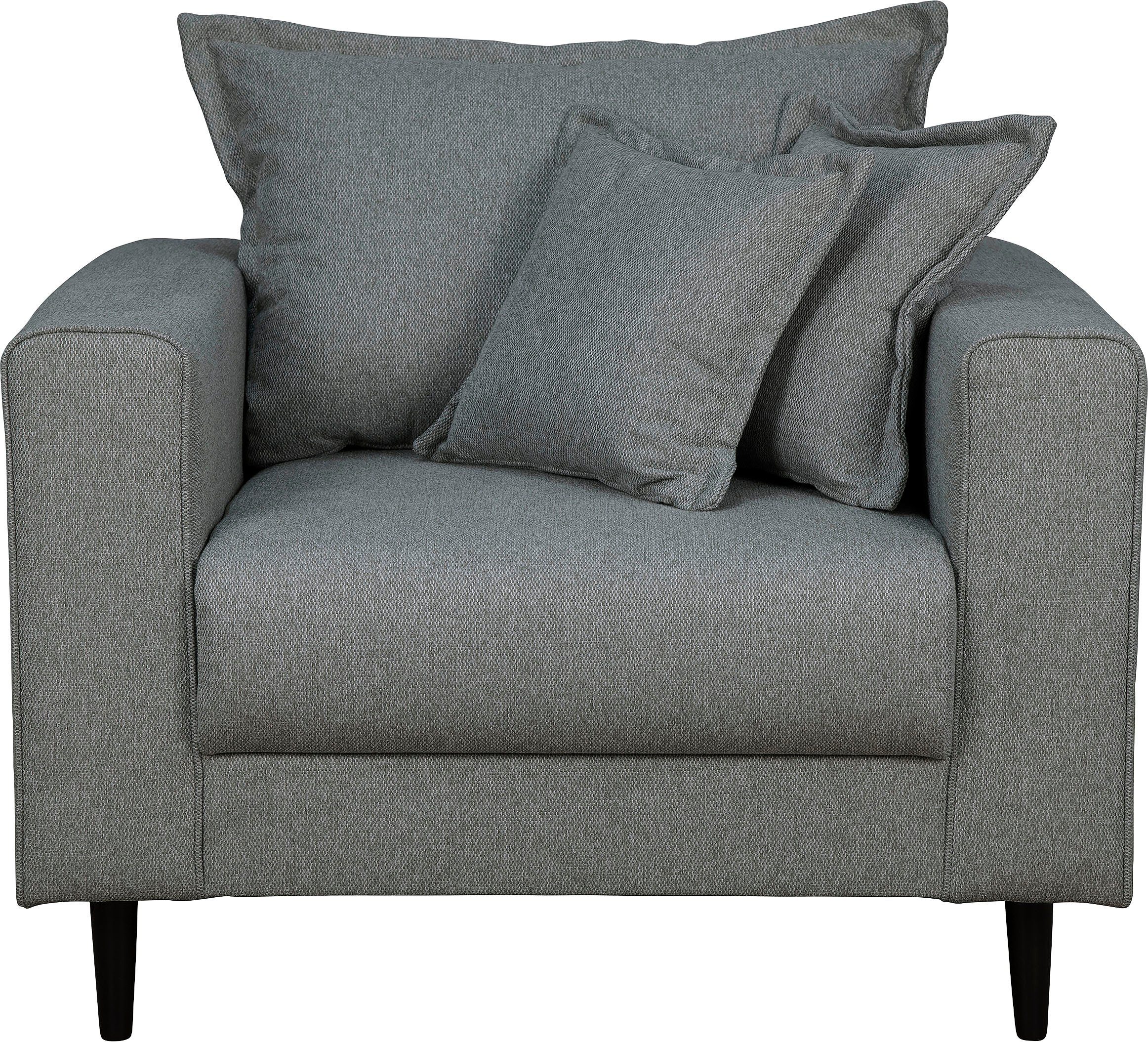 Home affaire Fauteuil VEYRAS loungefauteuil, afmetingen B/D/H: 95/84/76 cm