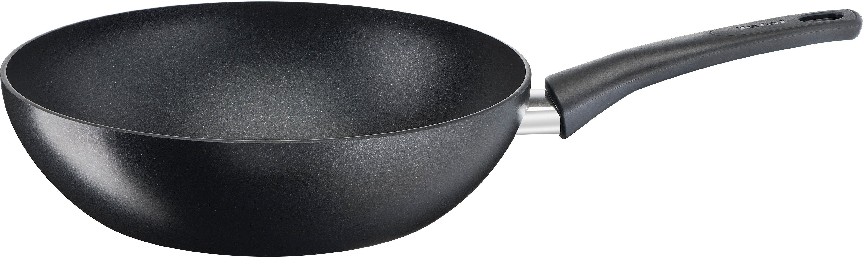 Tefal Wok Ultimate On wokpan inductie 28 cm Titanium anti-aanbaklaag, thermo-signaal, geschikt voor alle soorten fornuizen, G26019 (1-delig)