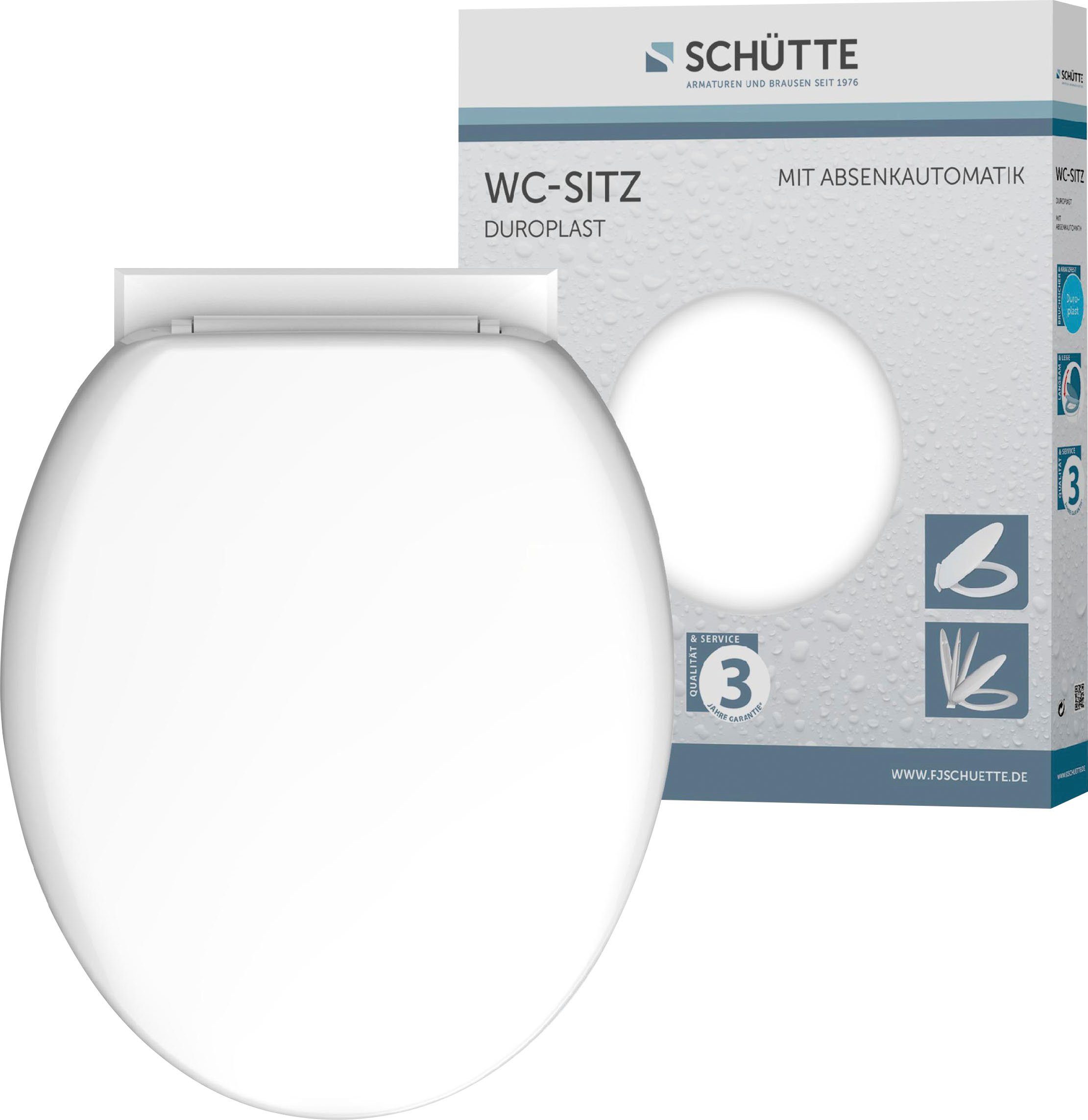 Schütte Toiletzitting Uni Duroplast, soft-closemechanisme