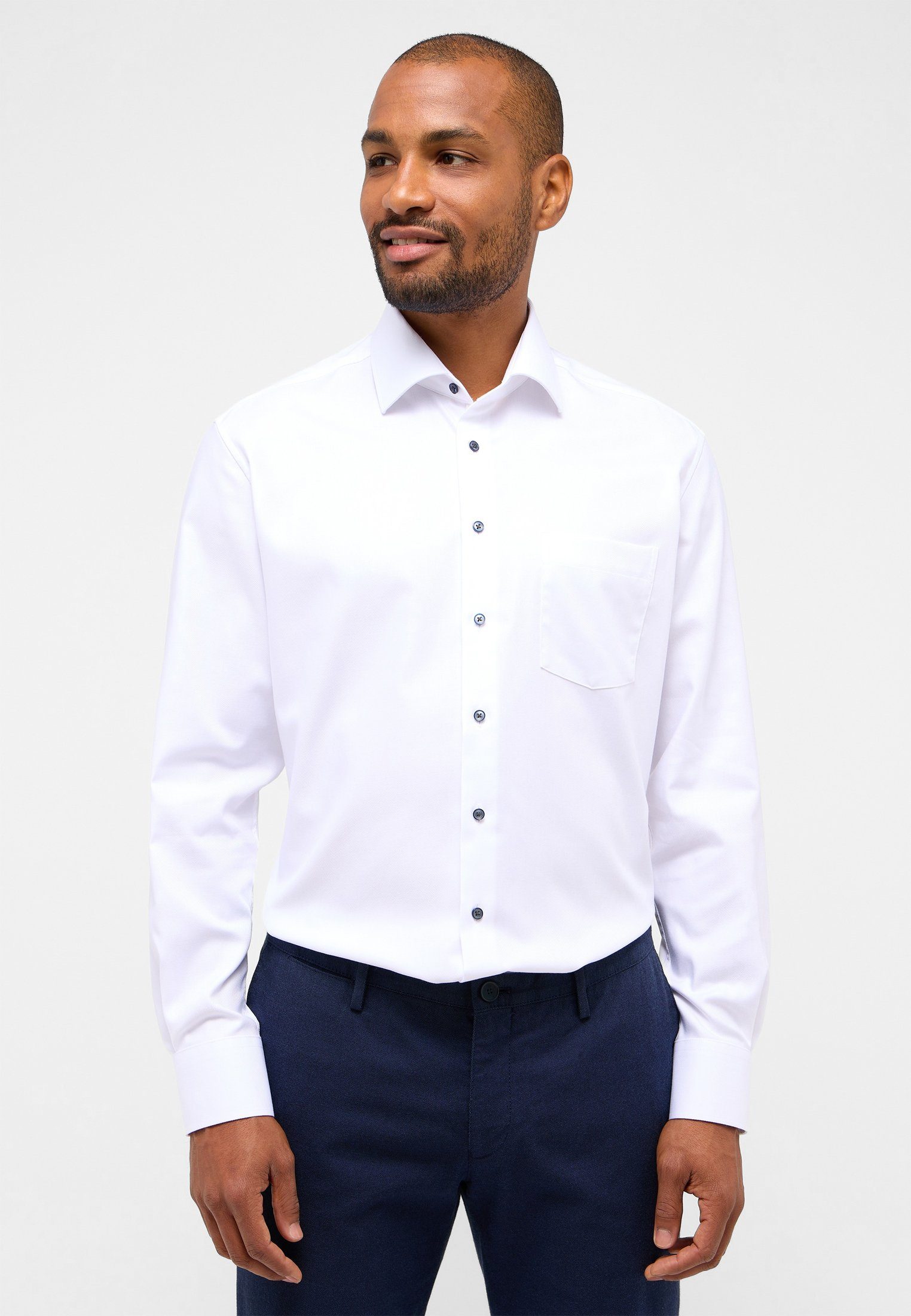 Eterna Overhemd met lange mouwen MODERN FIT NON IRON (strijkvrij)