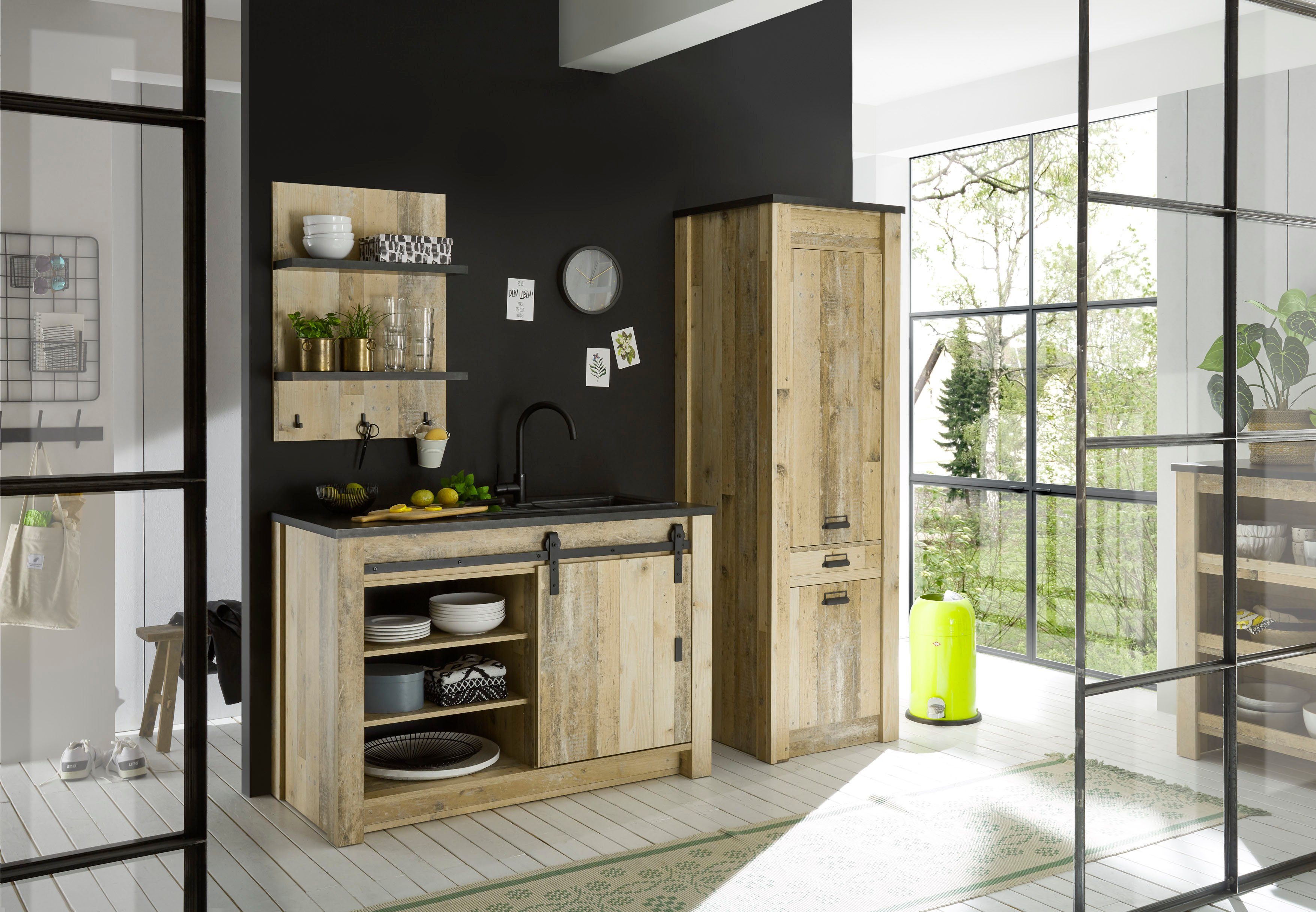 Home affaire Wandplank Sherwood Breedte 60 cm, in modern houtdecor, 28 mm dikke legplanken