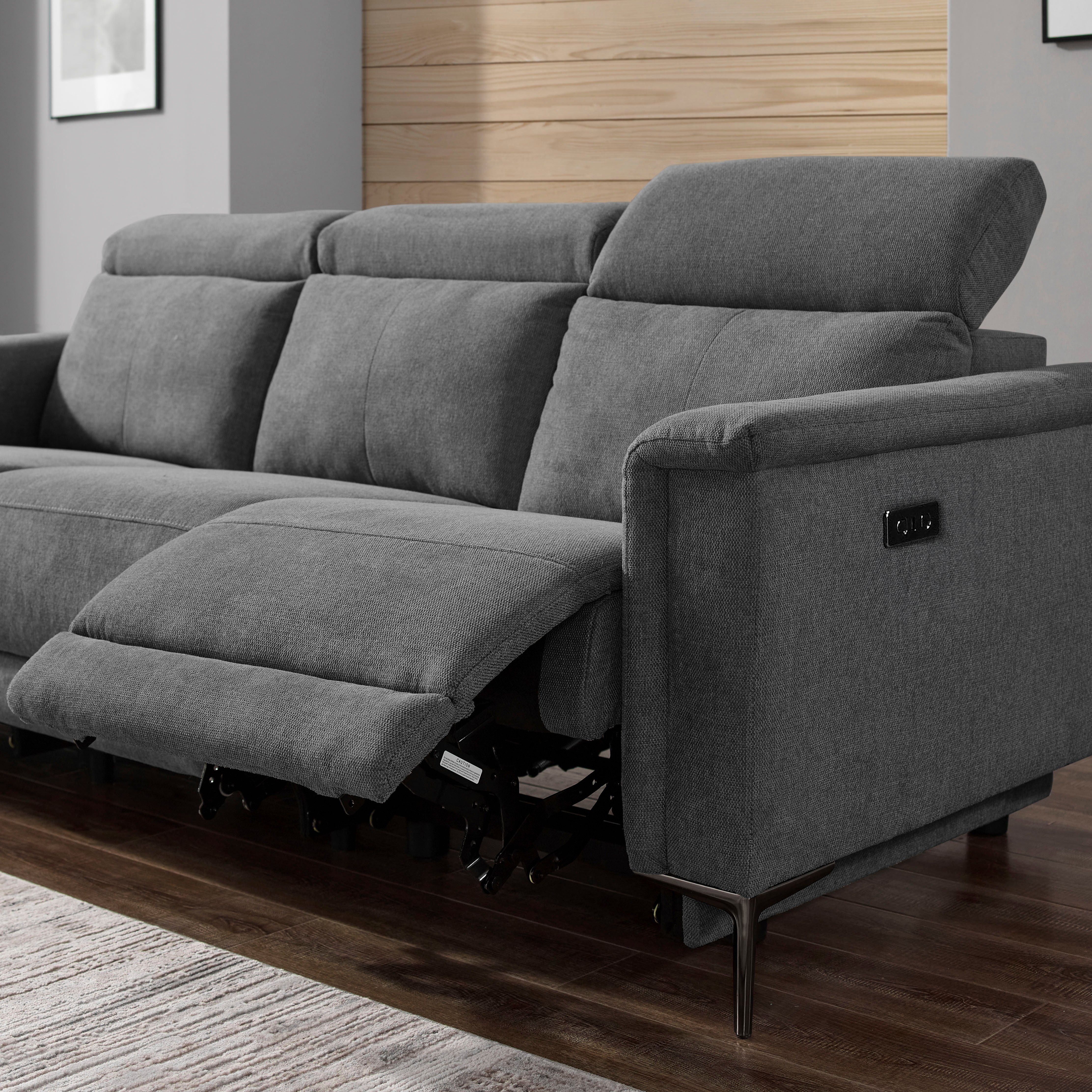 Places of Style 3-zitsbank Lund, met handmatige en elektrische relaxfunctie