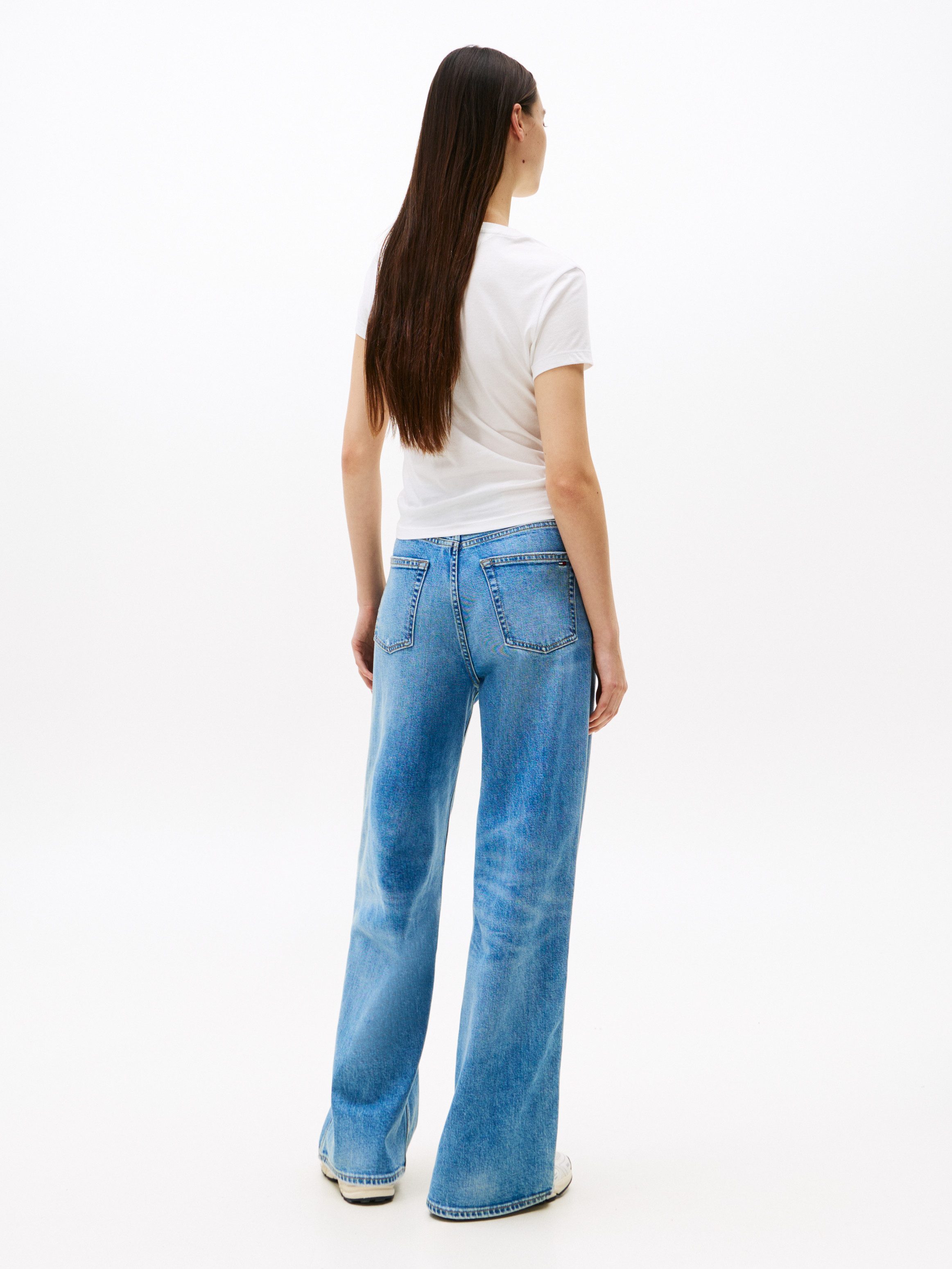 TOMMY JEANS Shirt met korte mouwen TJW SLIM ESS LOGO 1 TEE EXT