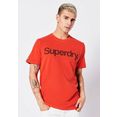superdry shirt met ronde hals vintage cl classic tee oranje