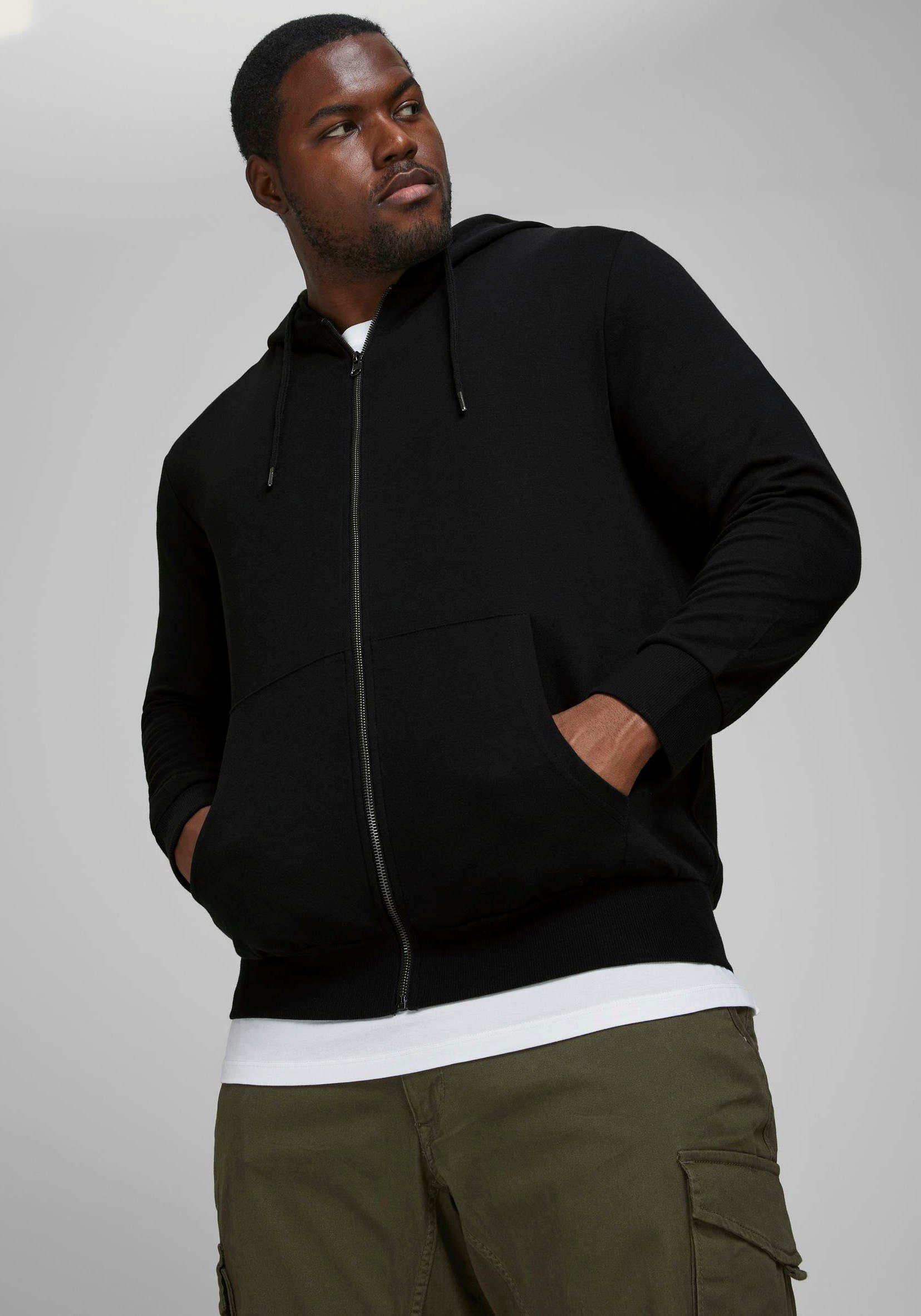 Jack & Jones PlusSize Capuchonsweatvest BASIC SWEAT ZIP HOOD