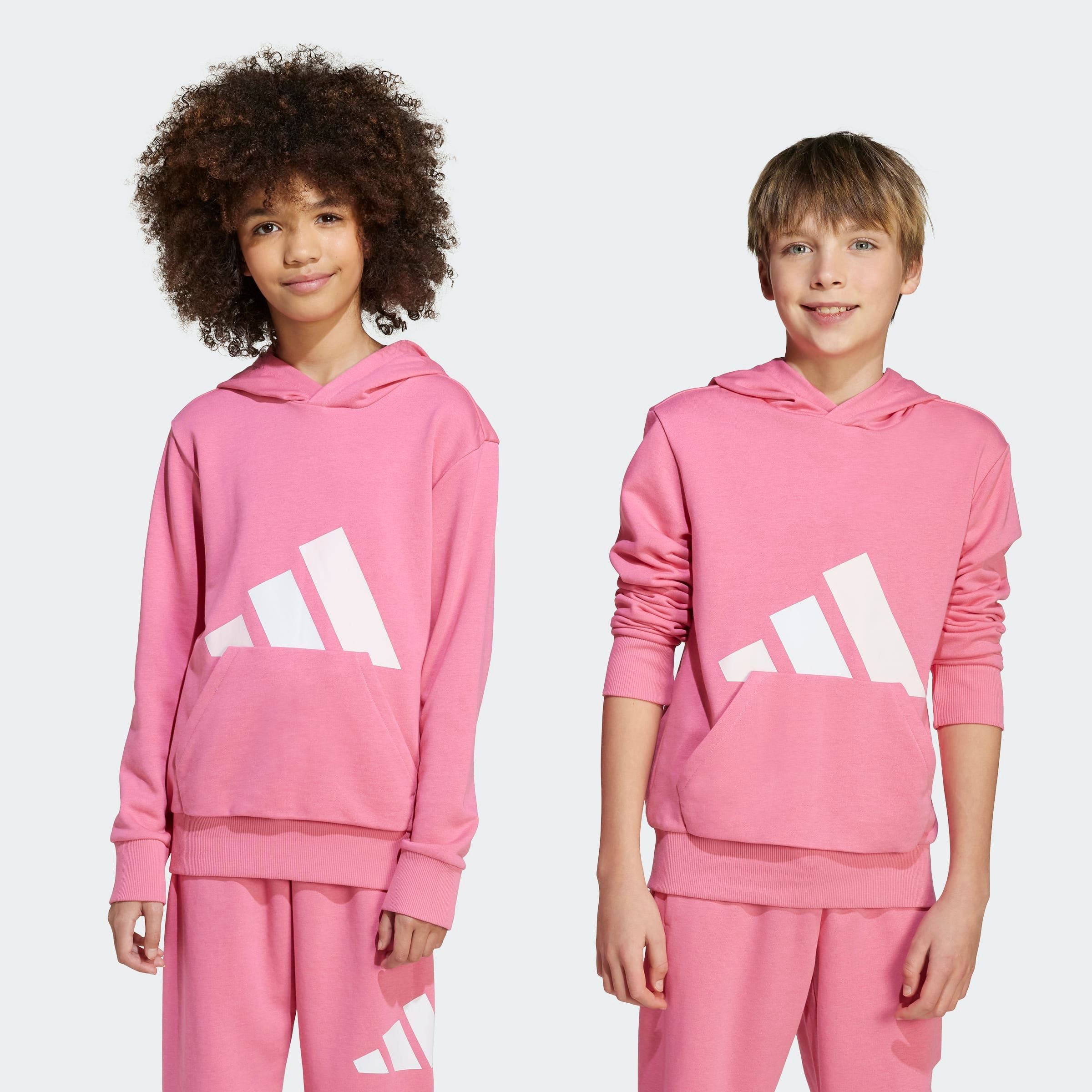 adidas Sportswear Hoodie J BL FT HD 280 kinderen sweaters maat 164 roze
