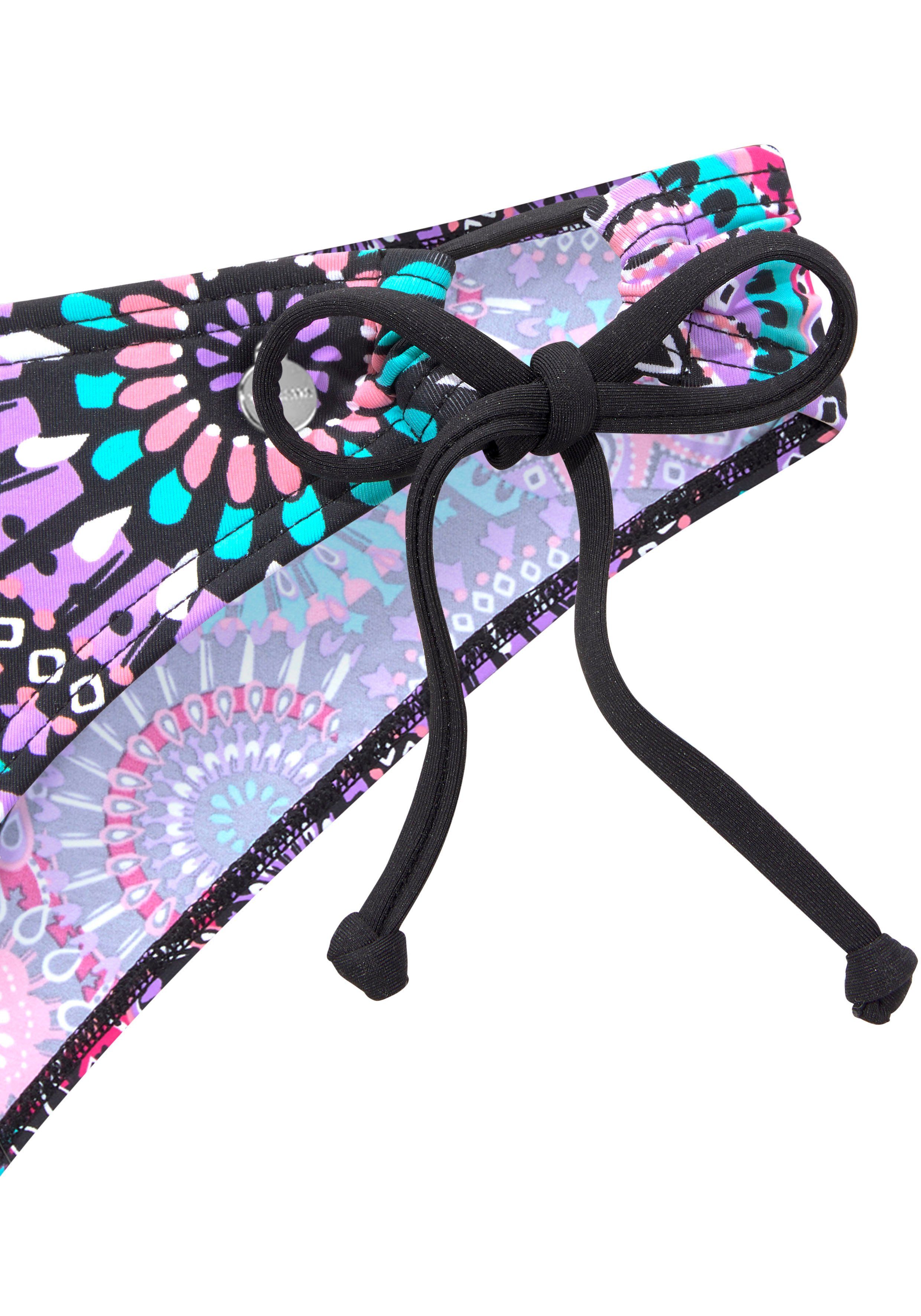 Lascana Triangelbikini met contrastkleurige bandjes