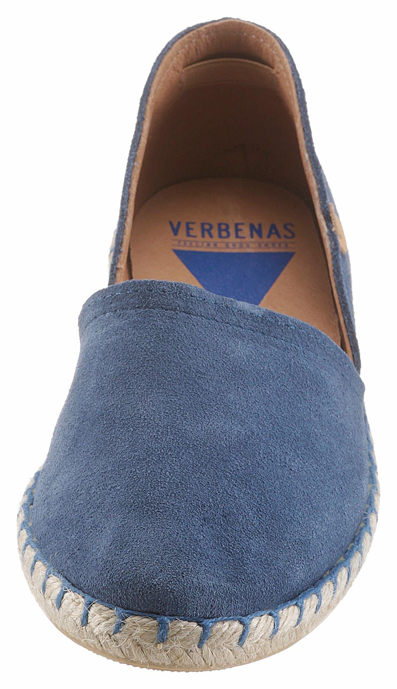 VERBENAS Espadrilles CARMEN SERRAJE , instapschoen, zomerschoen, loafer met typische jute rand