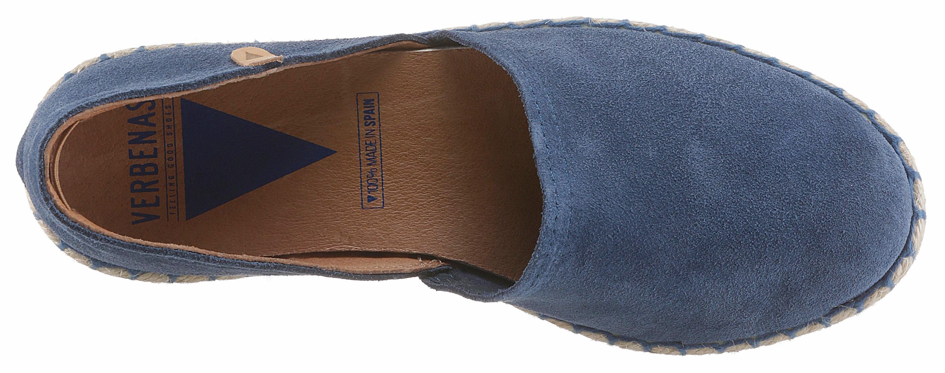 VERBENAS Espadrilles CARMEN SERRAJE , instapschoen, zomerschoen, loafer met typische jute rand