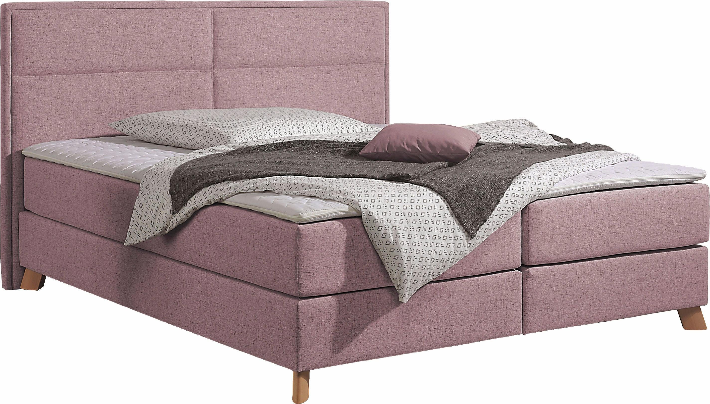 Home affaire Boxspring Caria in 5 breedten, 3 matrassen-uitvoeringen, 2 hardheden, topmatras