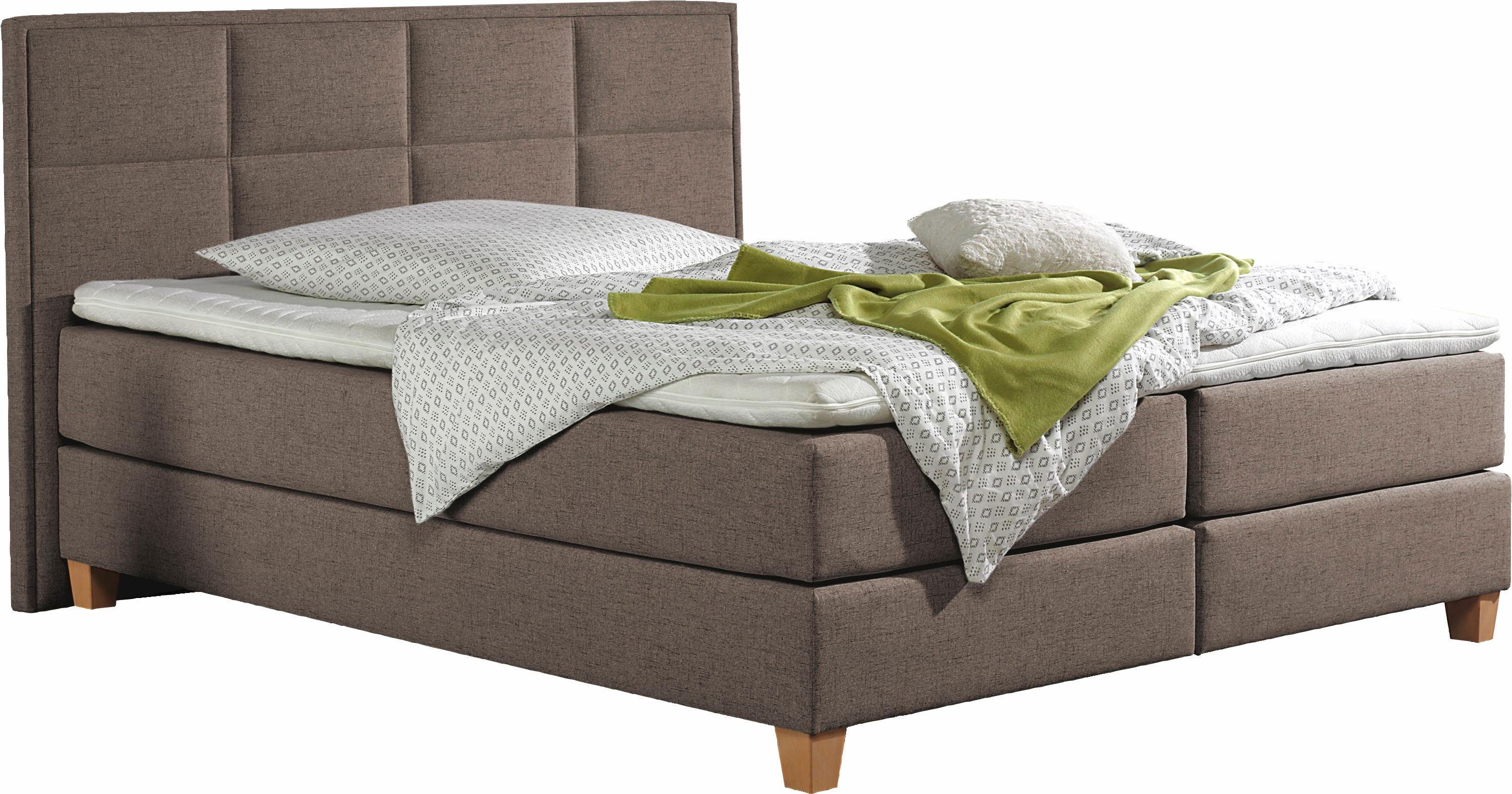 Home affaire Boxspring Casey in 5 breedten, 3 uitvoeringen, 2 hardheden, stiksels, topmatras