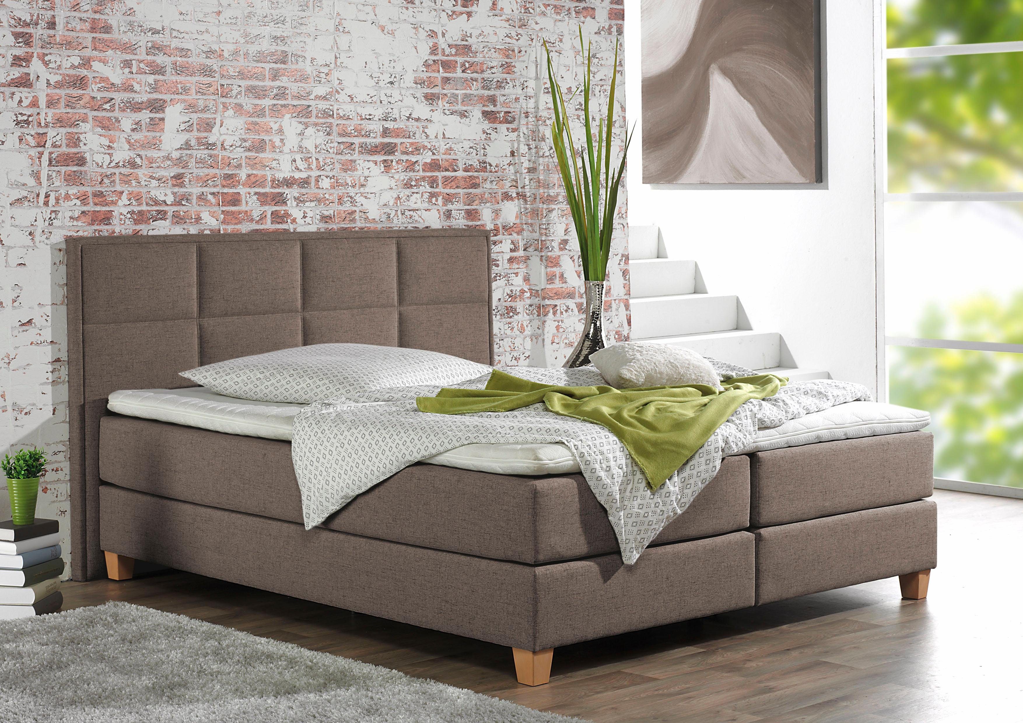 Home affaire Boxspring Casey in 5 breedten, 3 uitvoeringen, 2 hardheden, stiksels, topmatras