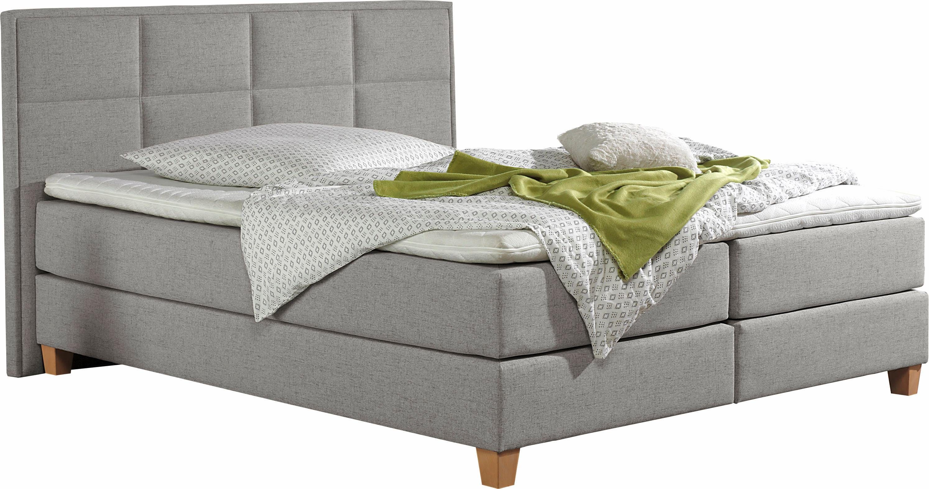 Home affaire Boxspring Casey in 5 breedten, 3 uitvoeringen, 2 hardheden, stiksels, topmatras