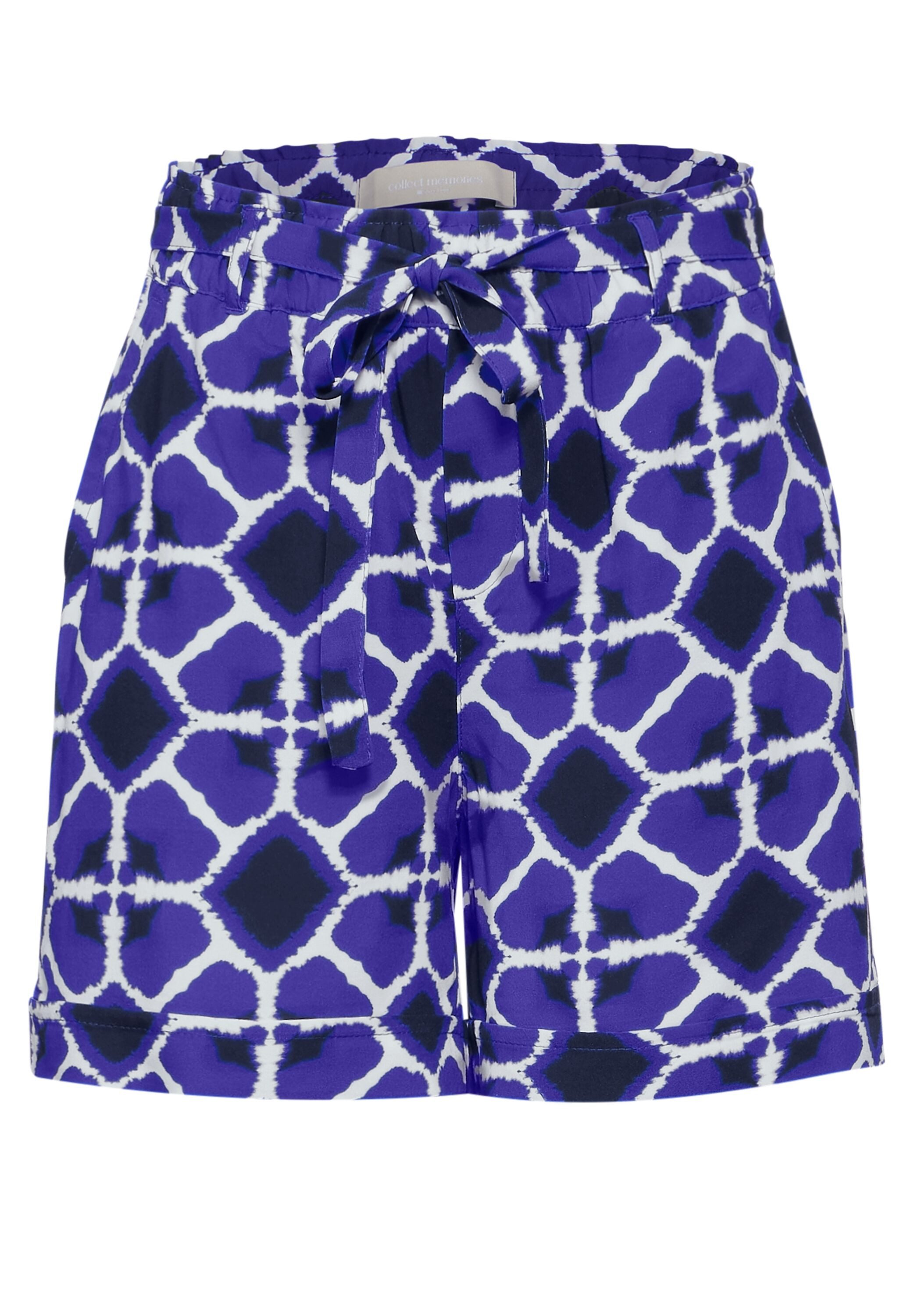 STREET ONE Paperbag-broek met print