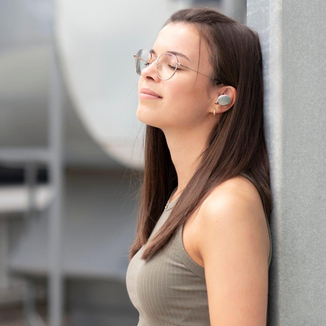 Hama Bluetooth-hoofdtelefoon Spirit pure True wireless, in-ear BT hoofdtelefoon draadloos Finger-Touch Sensor, volumeregeling, antwoordknop, stembediening
