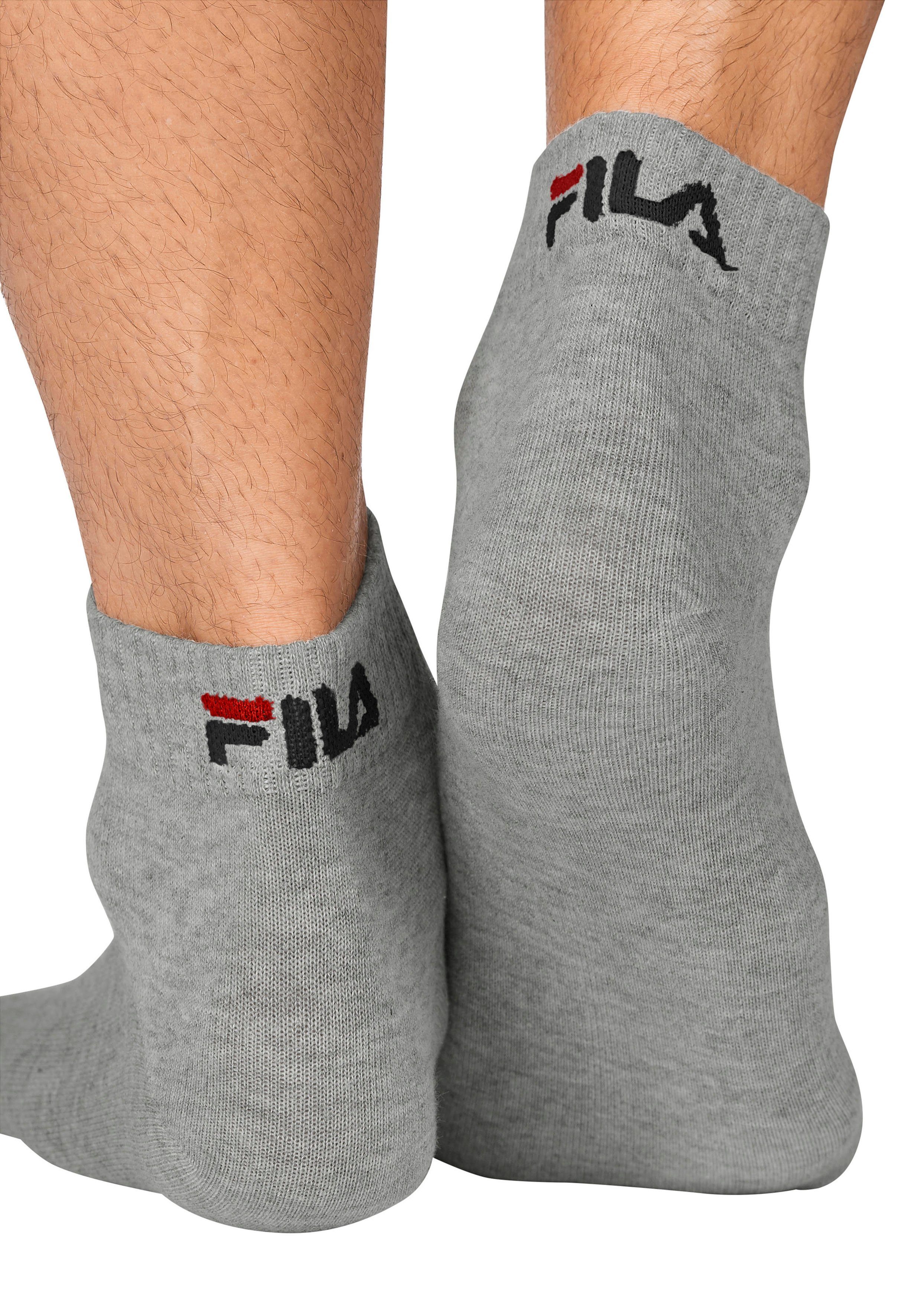 Fila Korte sokken Katoenmengsel, ribboorden, platte teennaad (6 paar, Set van 6)