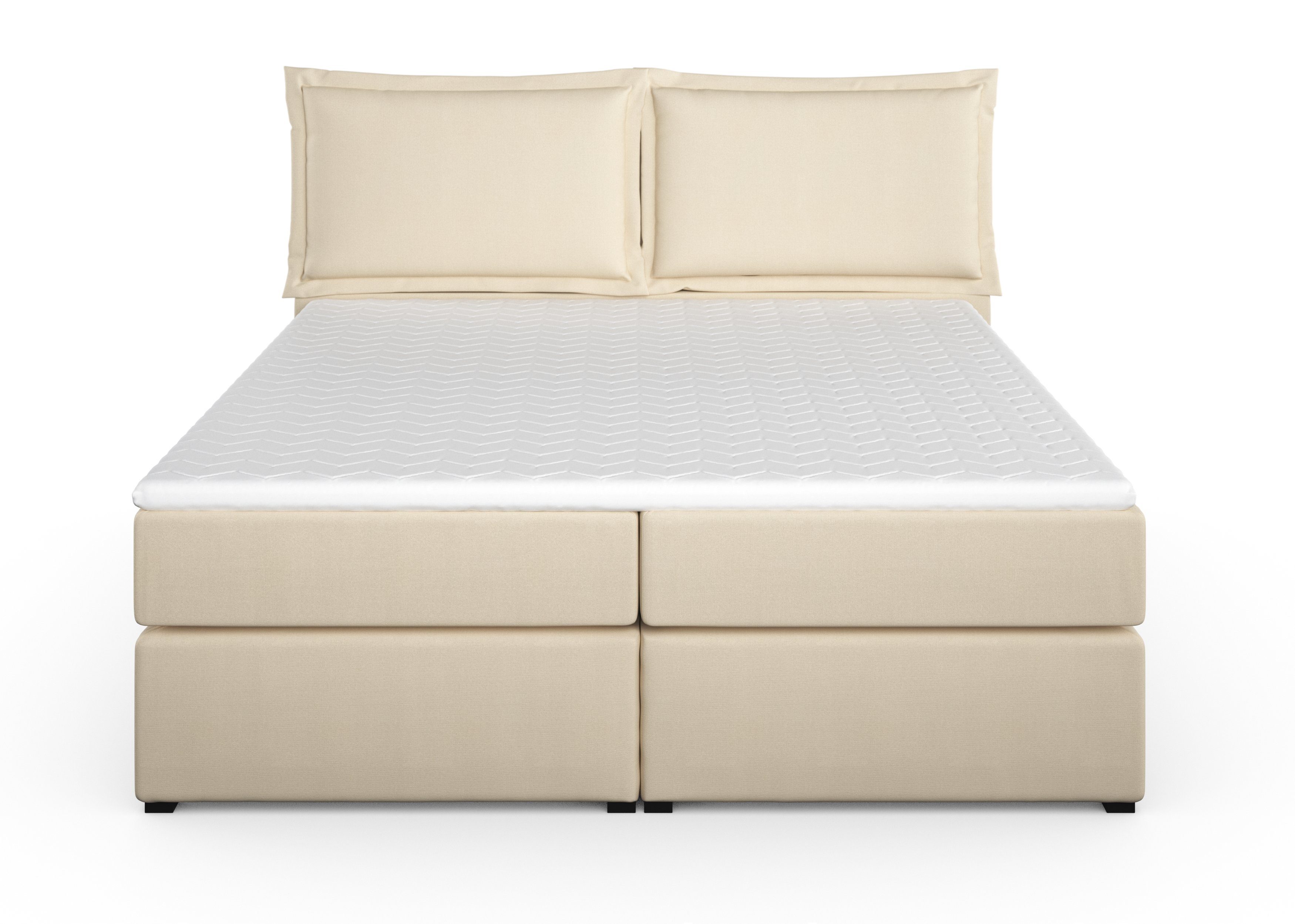 Home affaire Boxspring Lysann 5-voudig verstelbaar hoofdbord, in 4 breedten, 3 matrassoorten