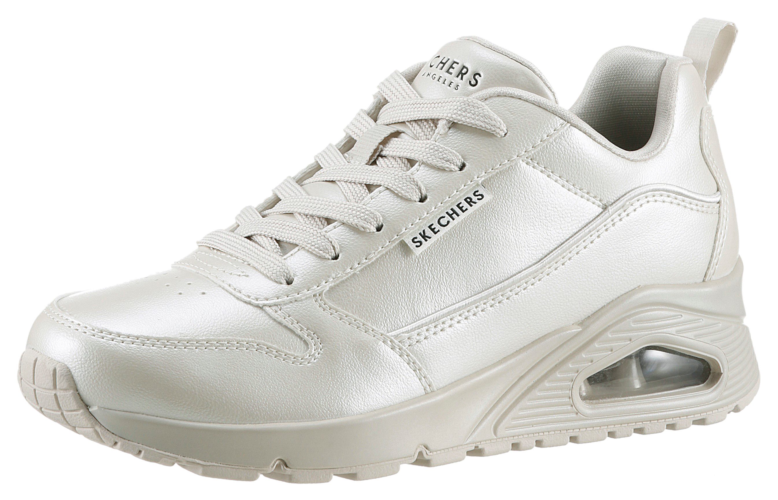 Skechers Sneakers UNO-GALACTIC GAL Vrijetijdsschoen, sleehak sneaker, veterschoen met Skech Air uitrusting dames schoenen maat 42 beige