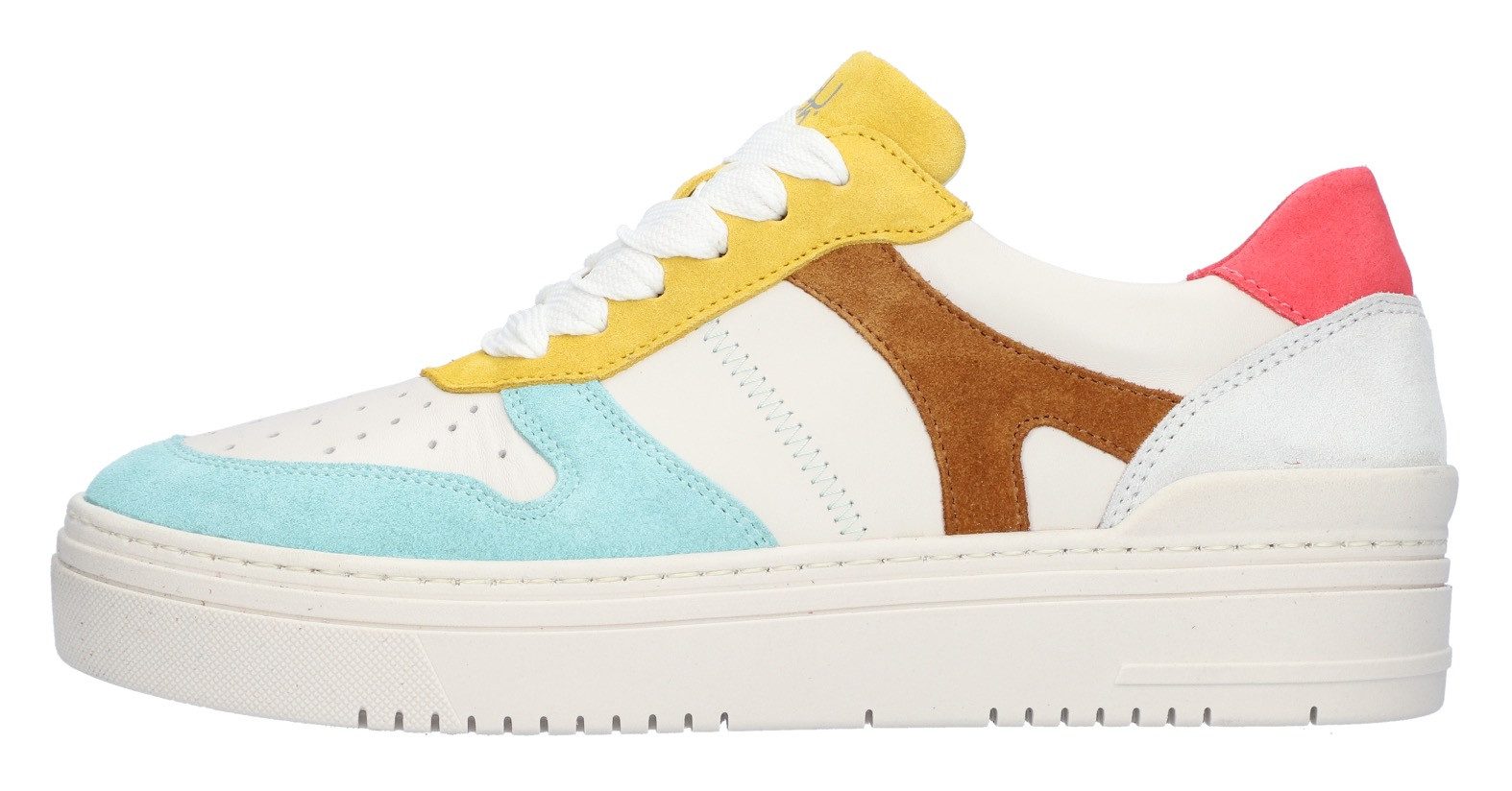 Waldläufer Plateausneakers H-TAMIRA , vrijetijdsschoen, lage schoen, veterschoen in h-breedte