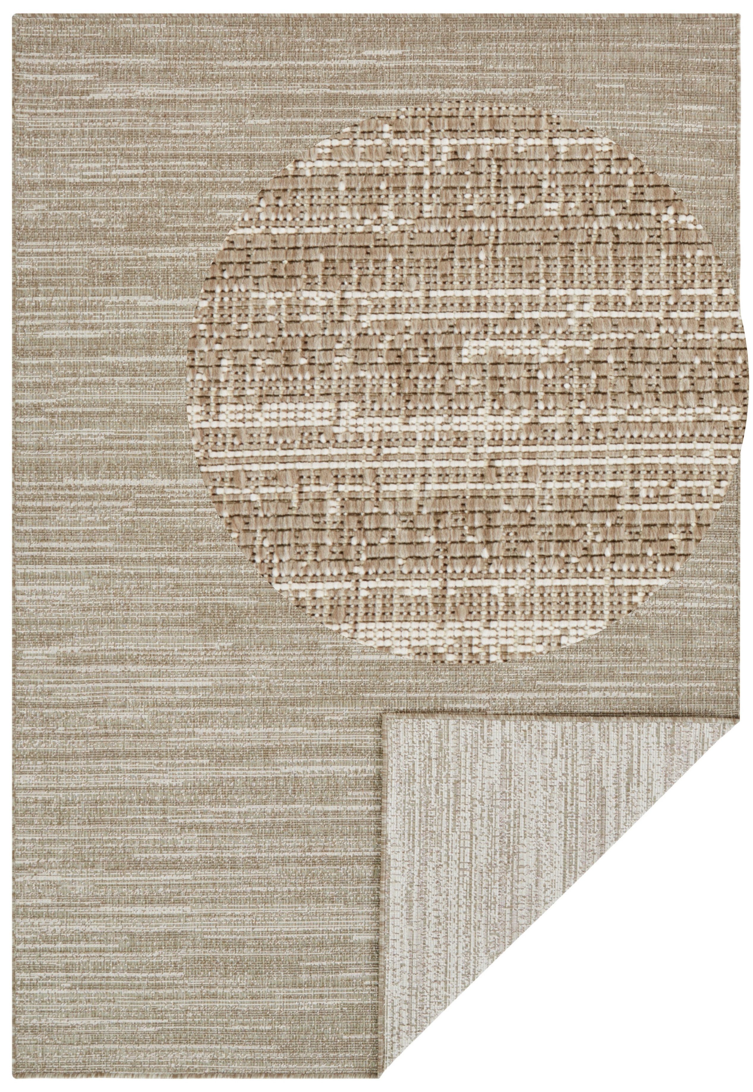 ELLE DECORATION Vloerkleed Mèlange tweezijdig tapijt Vlakweefsel, In-& Outdoor, Modern, tweezijdig, balkon, woonkamer