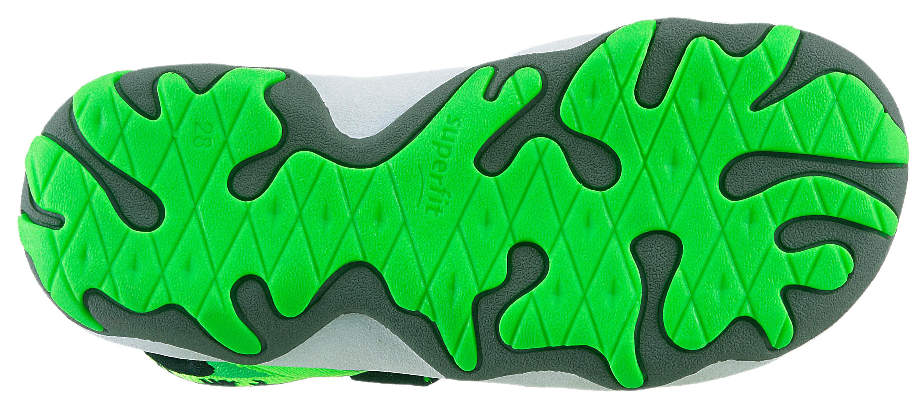 Superfit Sandalen MIKE 3.0 WMS: middel Buitensandaal met klittenband, voetbal logo, maat sjabloon om te downloaden