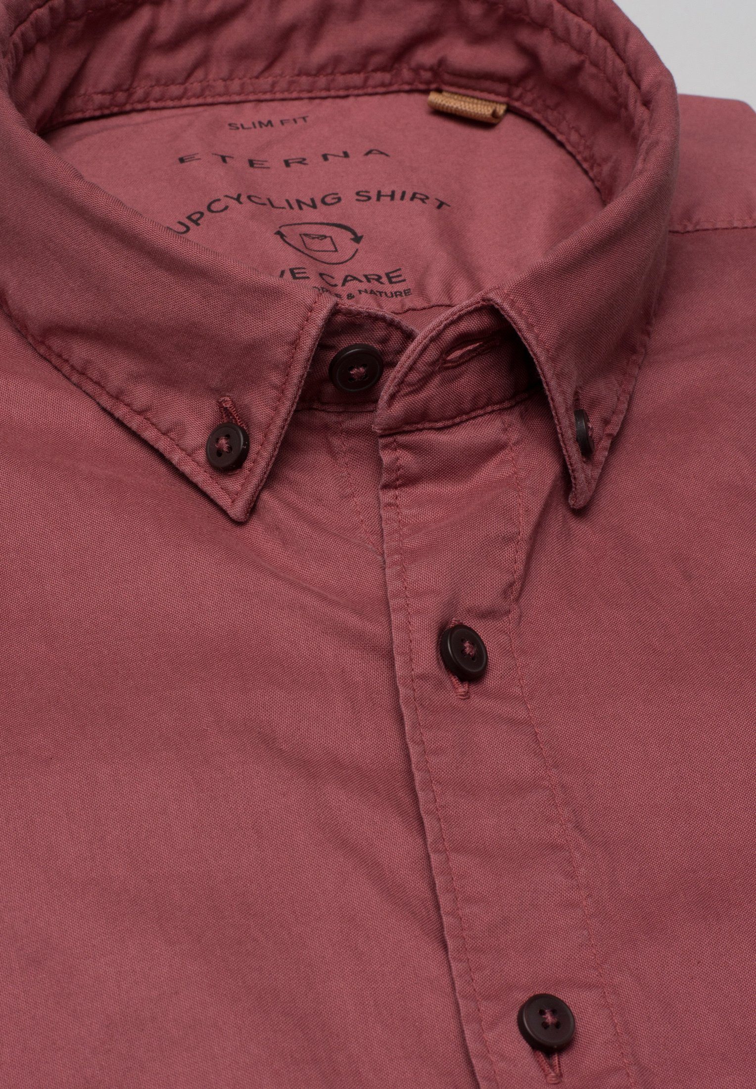 Eterna Overhemd met korte mouwen Slim fit EASY IRON (gemakkelijk te strijken)