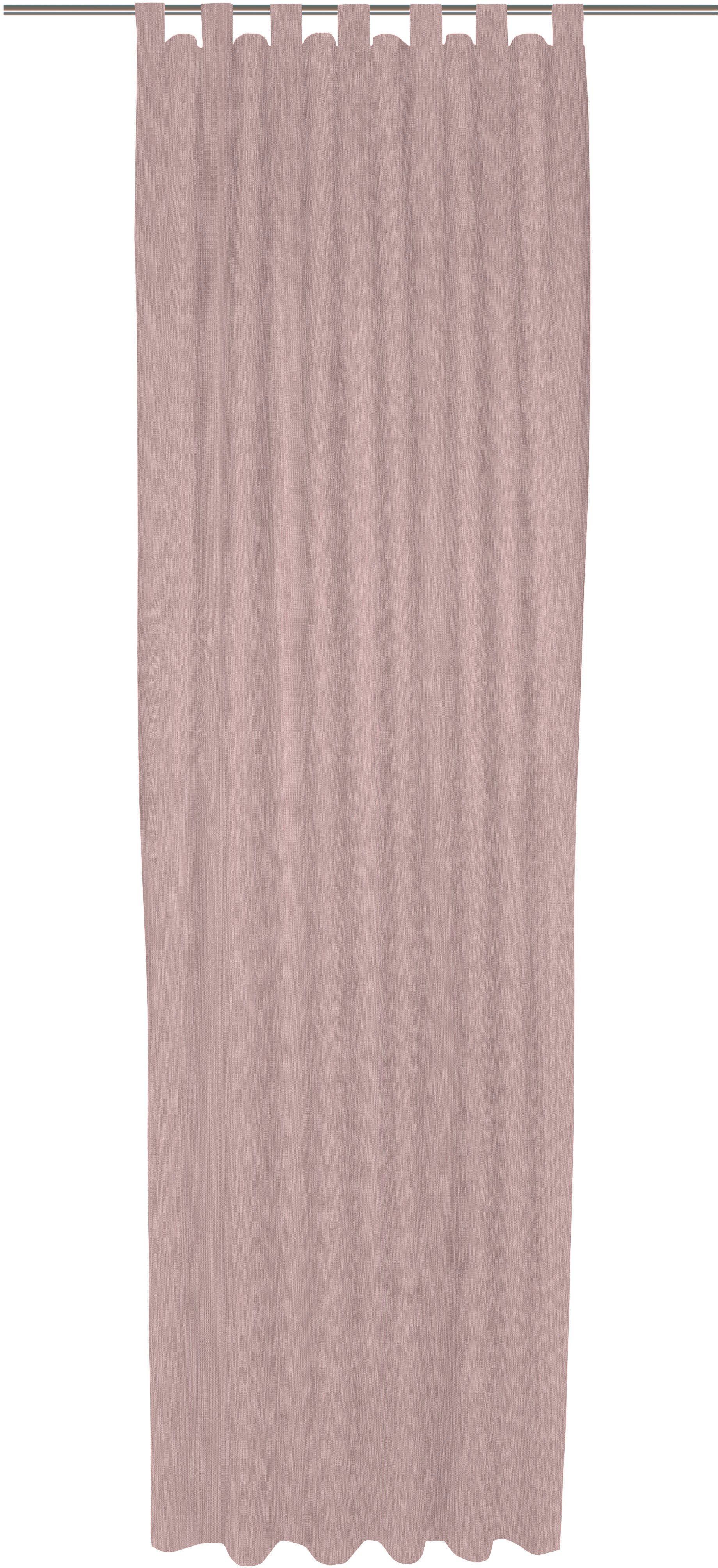 Wirth Gordijn Uni Collection (1 stuk) kant & klaar gordijnen maat 142 cm x 235 cm roze