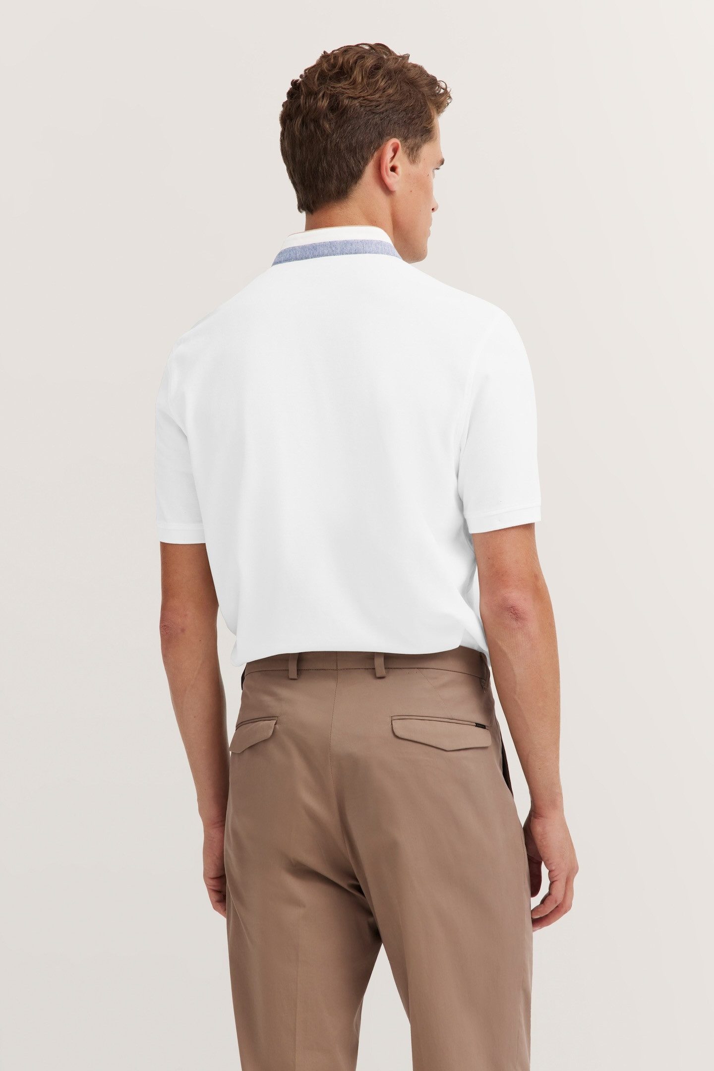 Bugatti Poloshirt met opstaande kraag