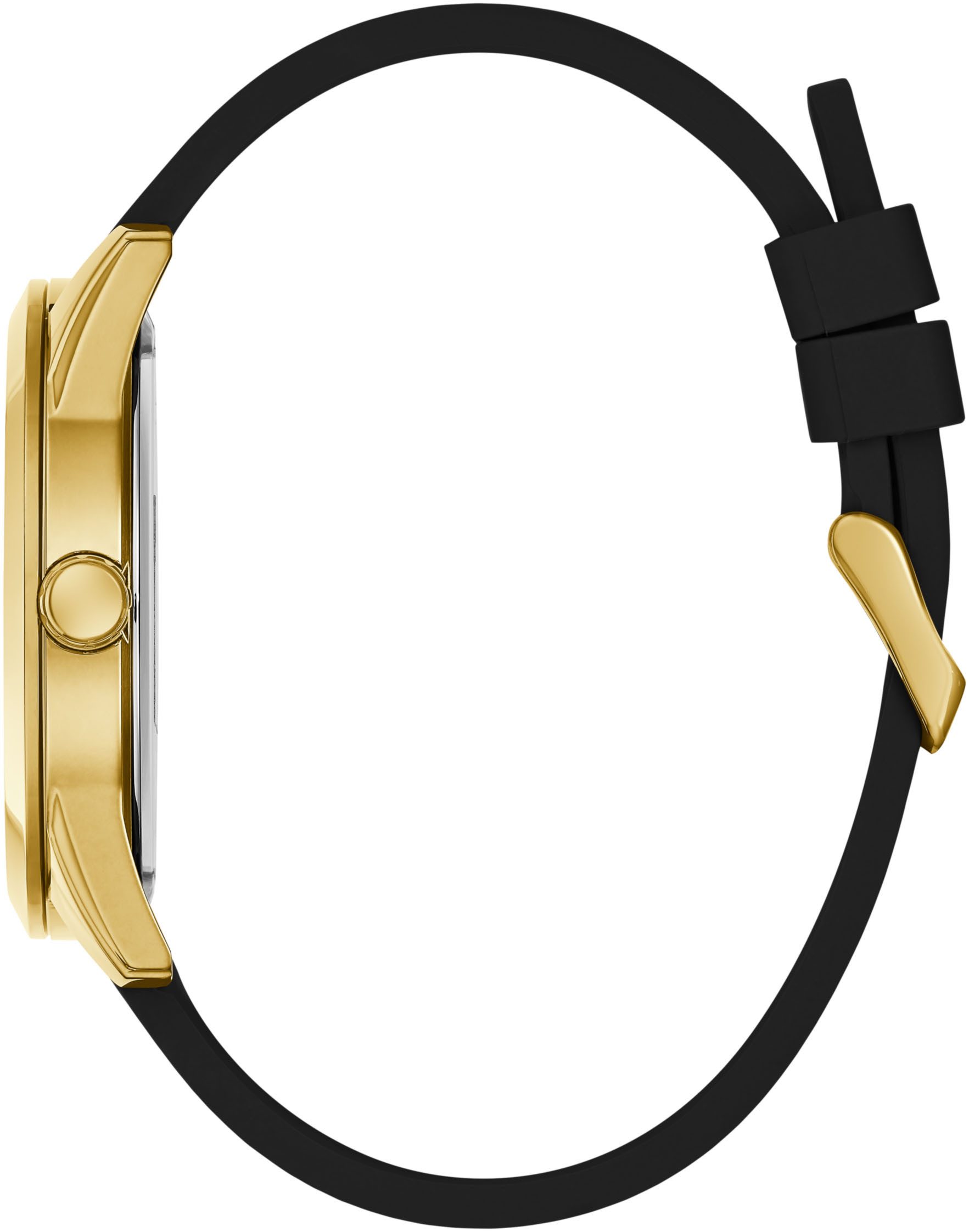 Guess Kwartshorloge Elliot Polshorloge, herenhorloge, siliconen band, analoog