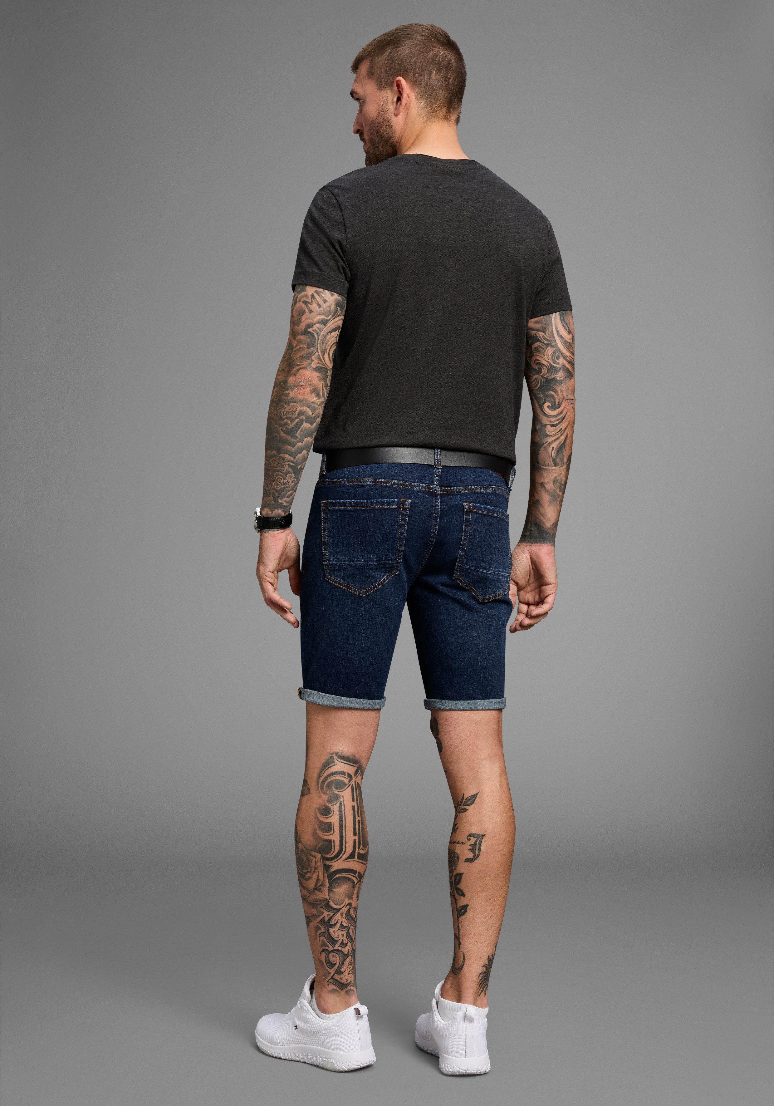 Bruno Banani Jeansshort Hutch-Shorts lage taillehoogte