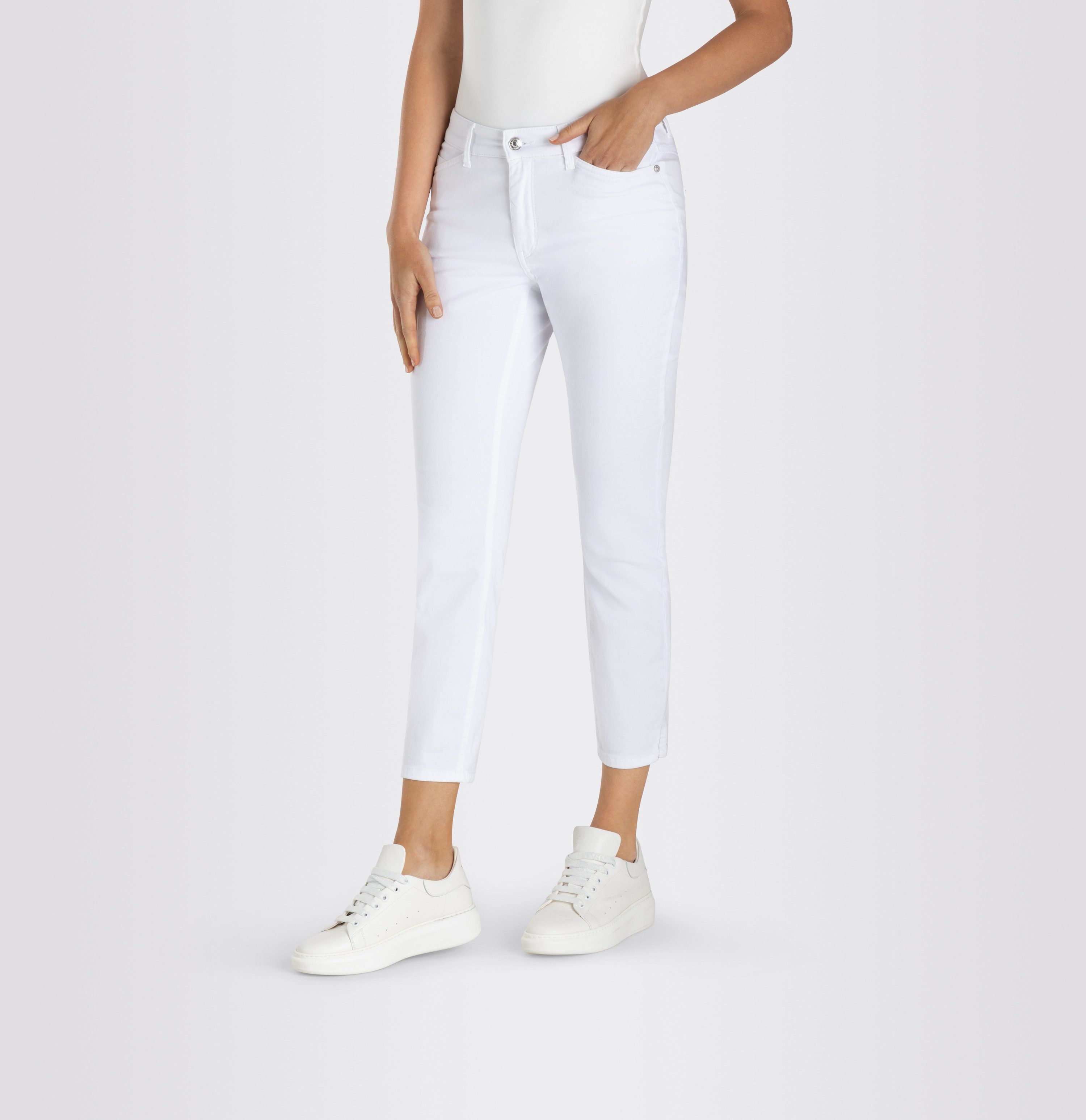 MAC 7/8 jeans Dream Summer verkort met splitje bij de zoom dames 7/8 jeans maat 38 wit