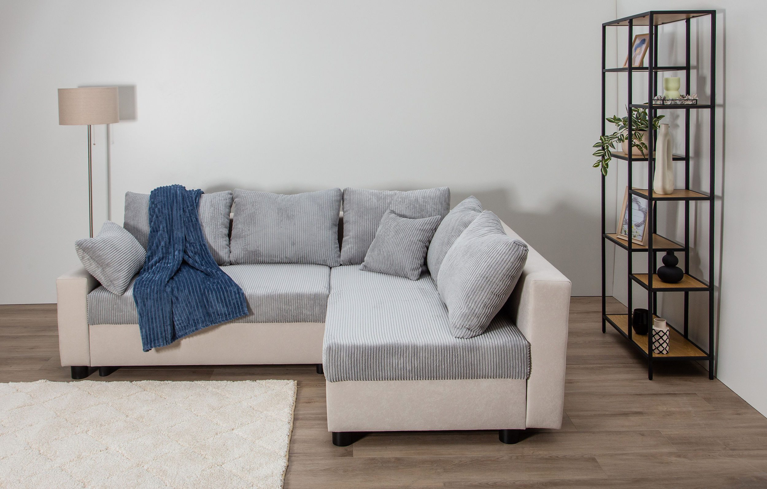 COLLECTION AB Hoekbank Parma L-vorm met slaapfunctie en bedlade, inclusief kussens, bonell-federkern