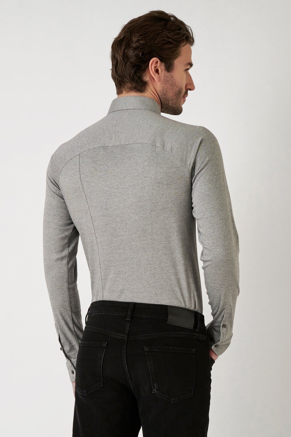 Desoto Overhemd met lange mouwen Casual Kent 1/1 Met een ronde hals