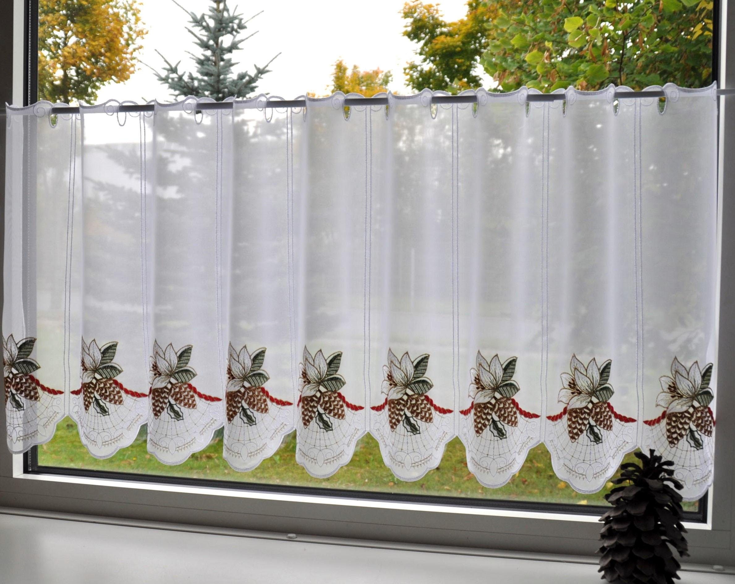 Stickereien Plauen Valletje Kerstroos (1 stuk)