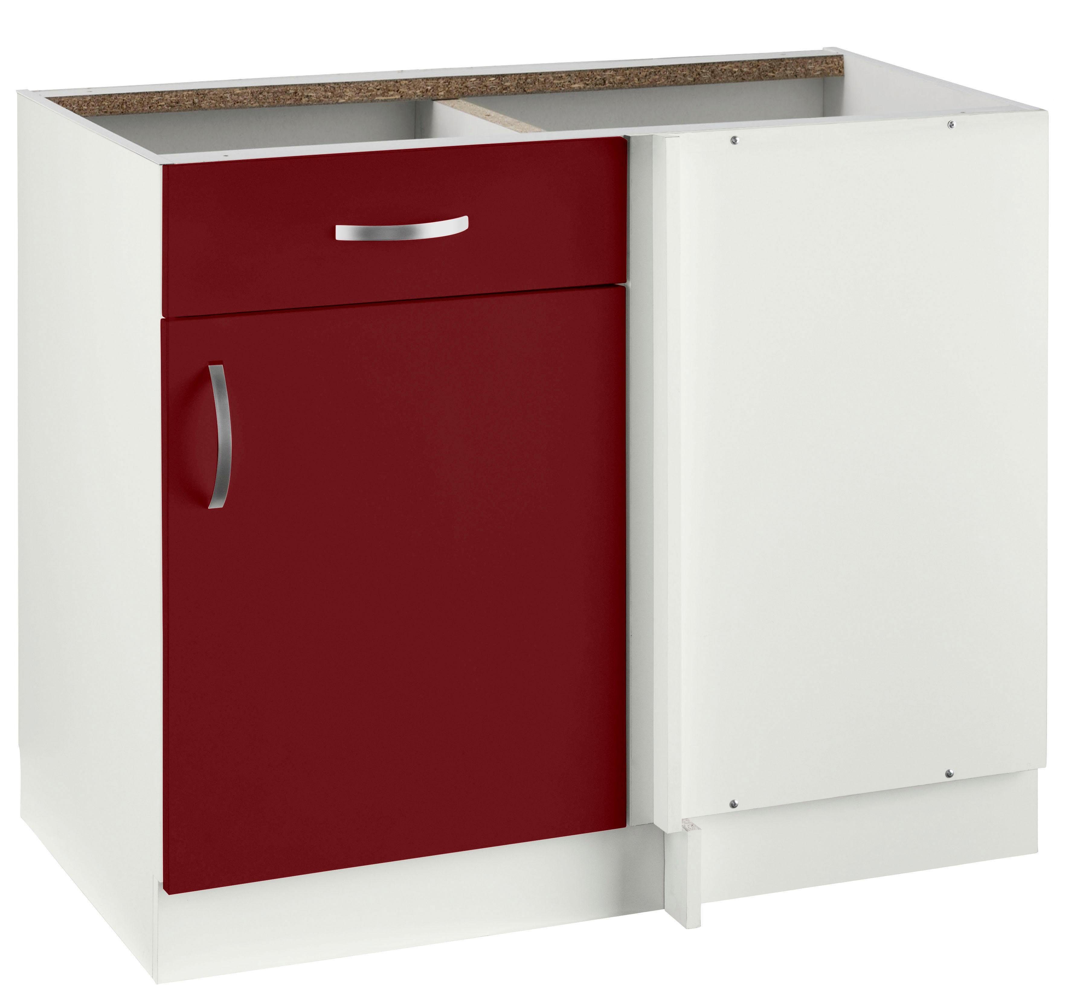 wiho Küchen Onderkast Flexi onderkasten rood