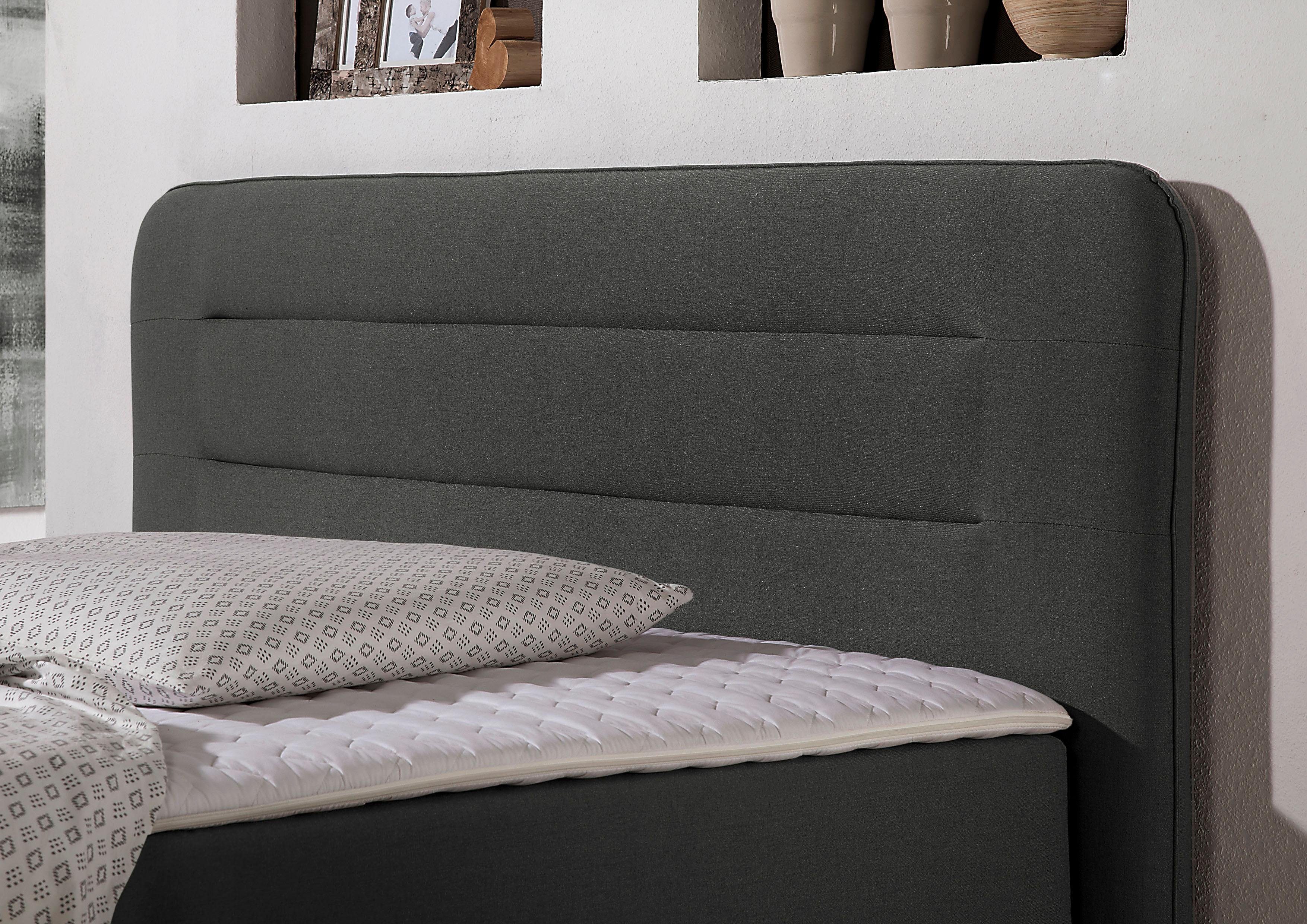 Home affaire Boxspring Manchester 5 breedten, 3 uitvoeringen, 2 hardheden, topmatras, stiksels