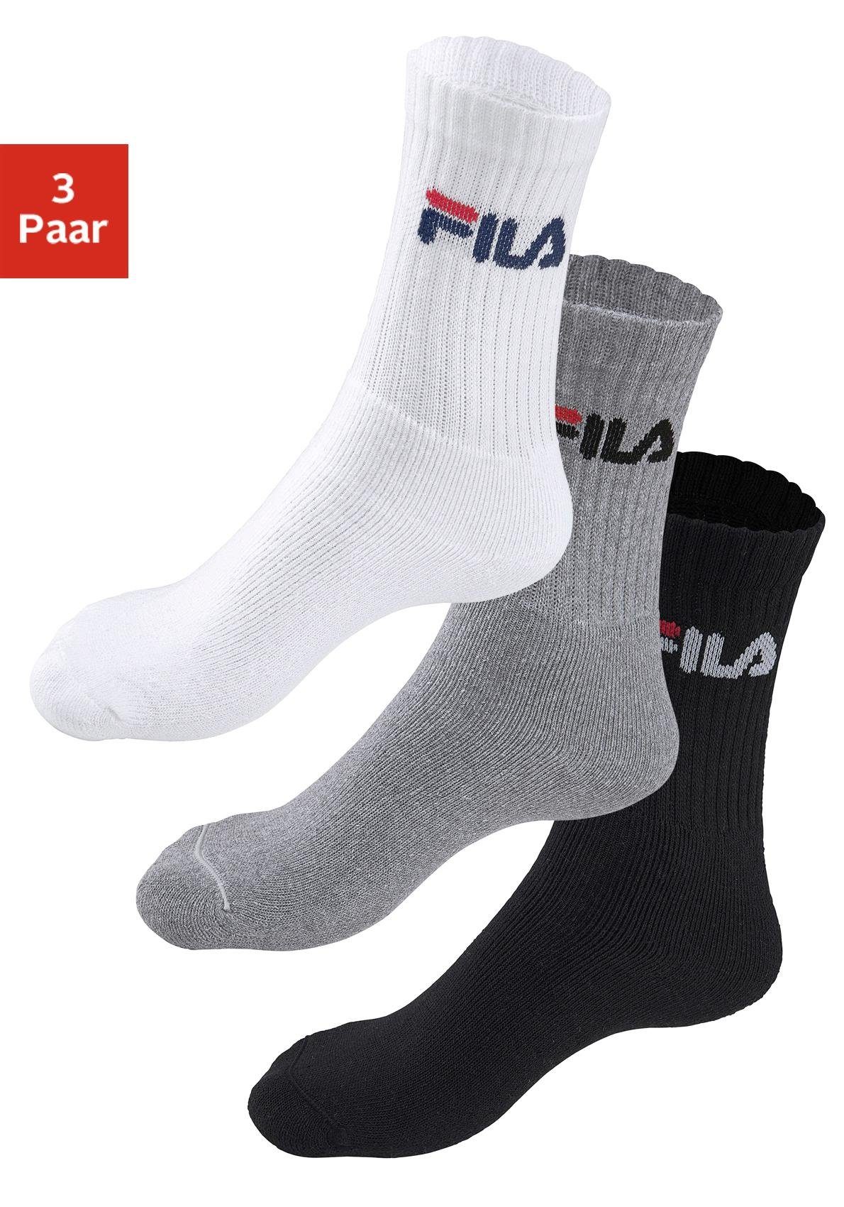 Fila Tennissokken met verstevigde drukzones (3 paar, Set van 3)