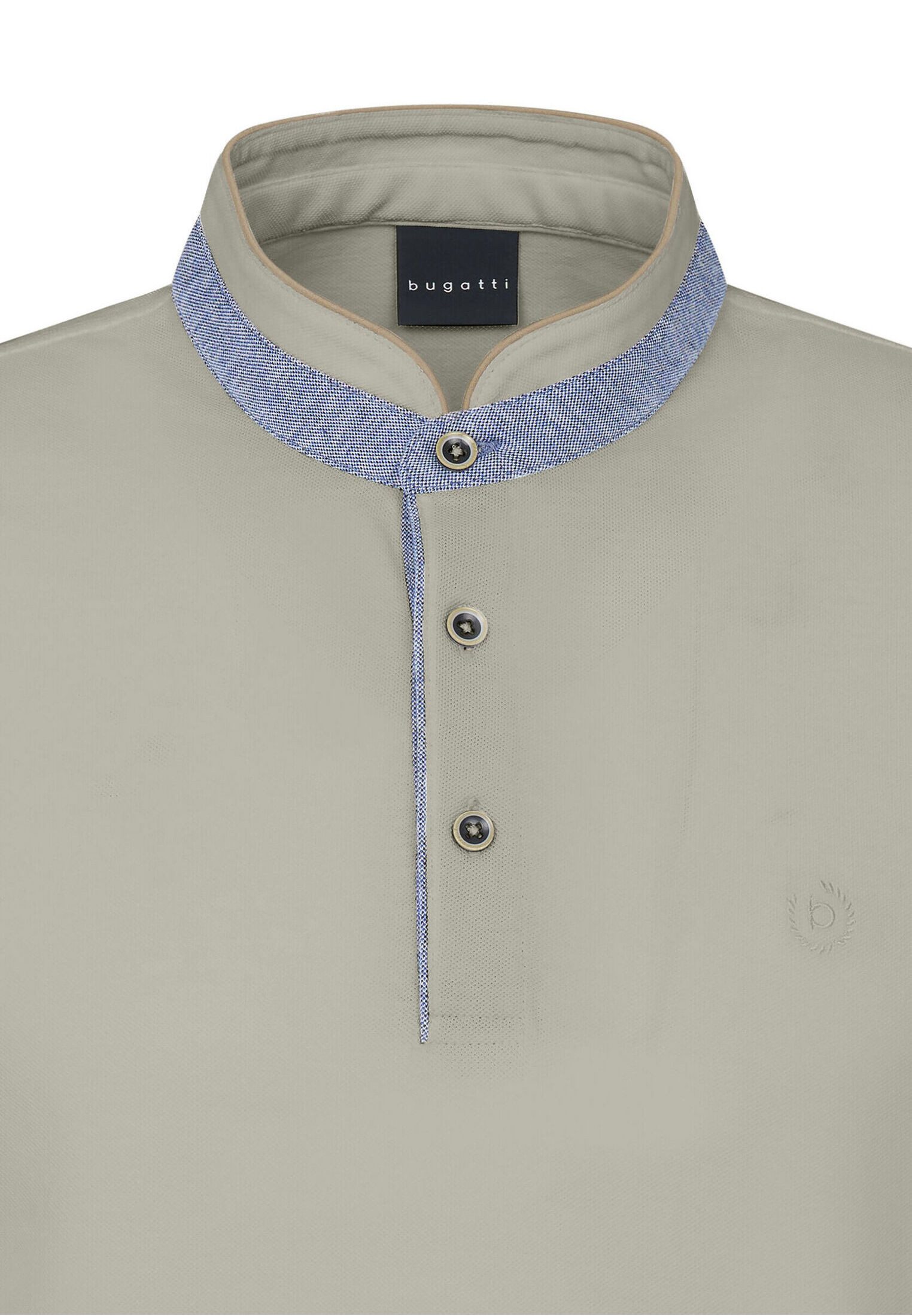 Bugatti Poloshirt met opstaande kraag