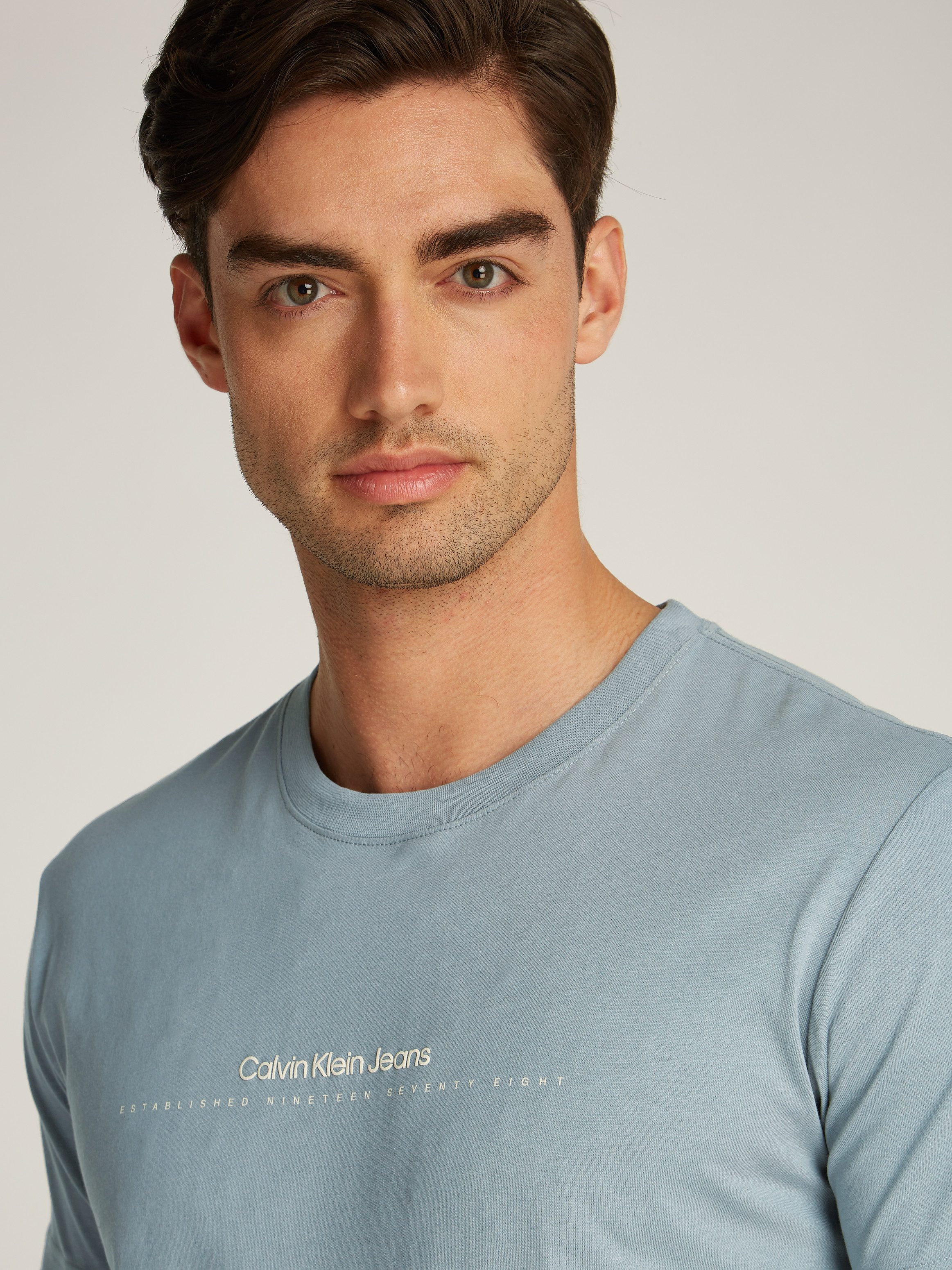 Calvin Klein Shirt met ronde hals MINIMAL LOGO TEE