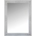 myflair moebel  accessoires wandspiegel xub wit, rechthoekig, frame met antiek-finish, facetgeslepen spiegel (1 stuk) wit