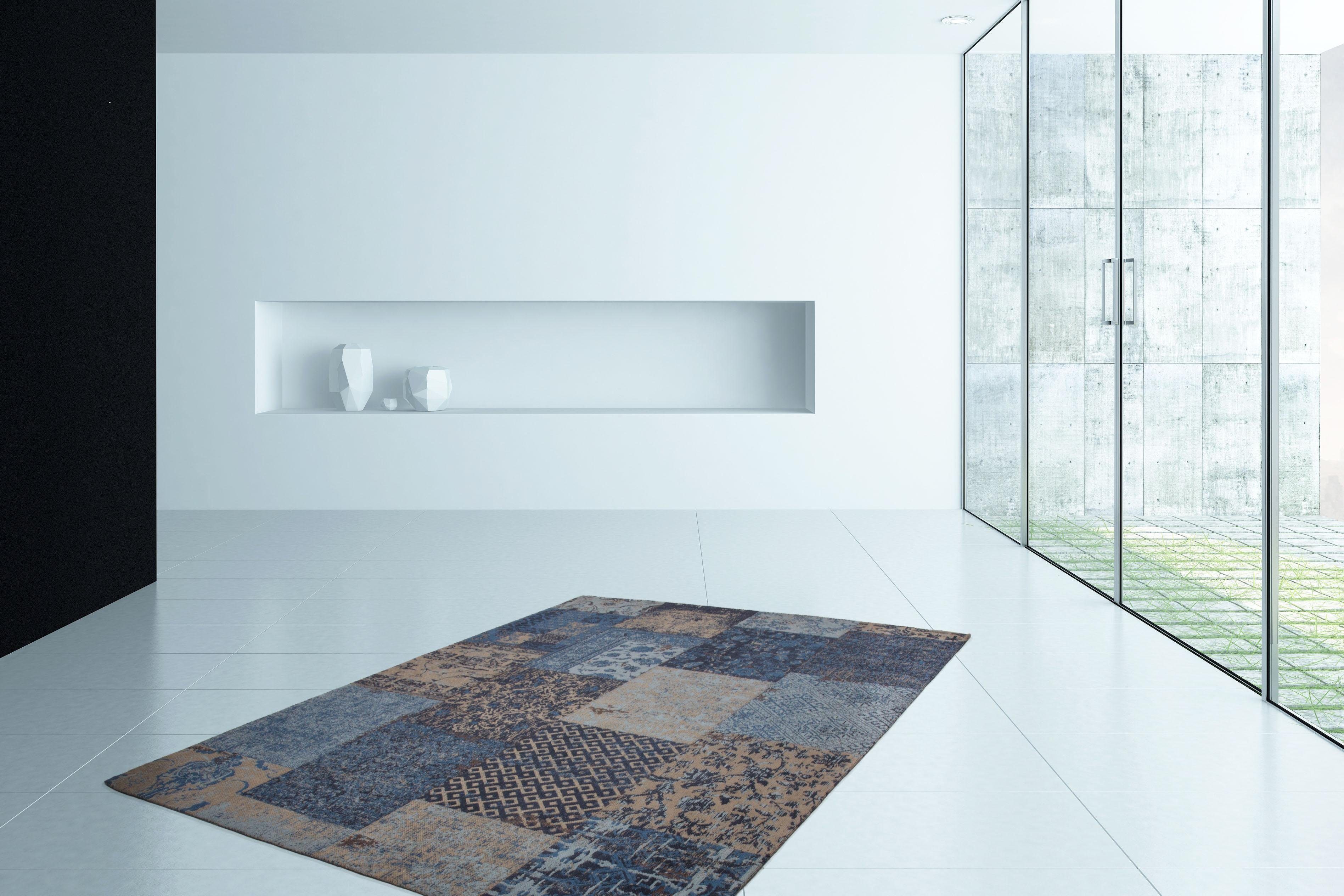 Kayoom Vloerkleed Symphony 160 Platweefsel, puur katoen, woonkamer