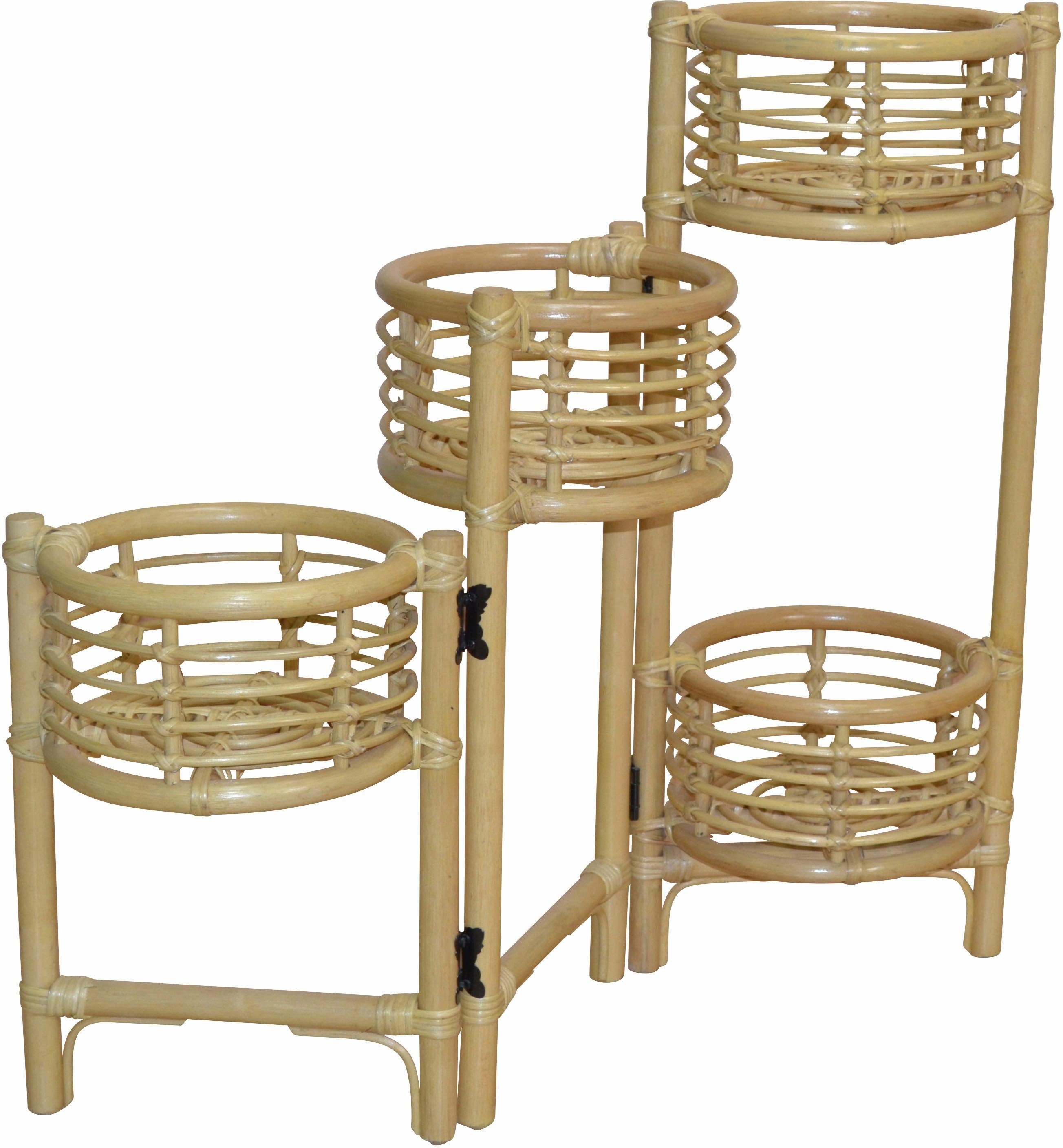 HOFMANN LIVING AND MORE Bloemenstandaard Rattan