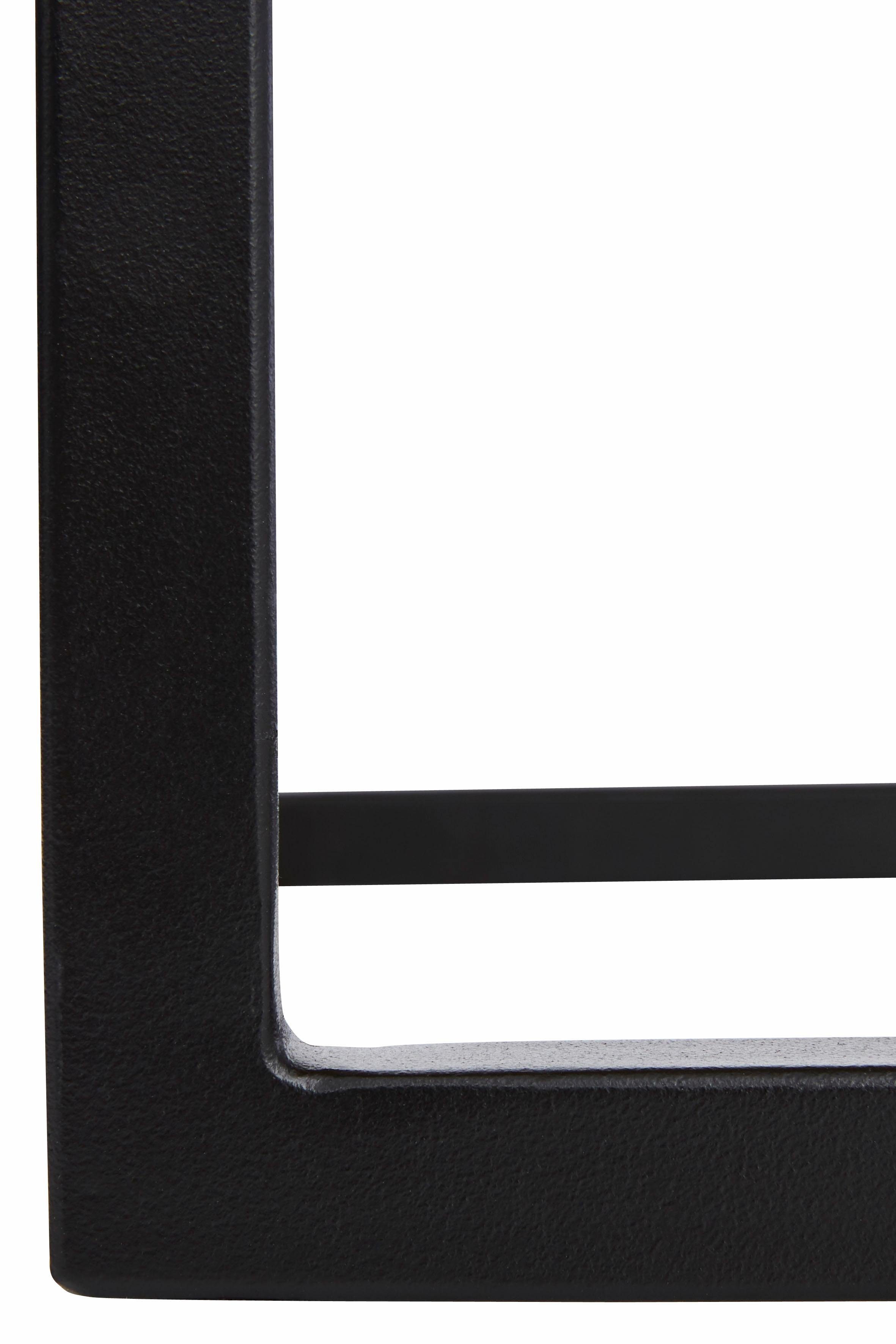 Home affaire Salontafel Voorst van massief eiken en metalen frame