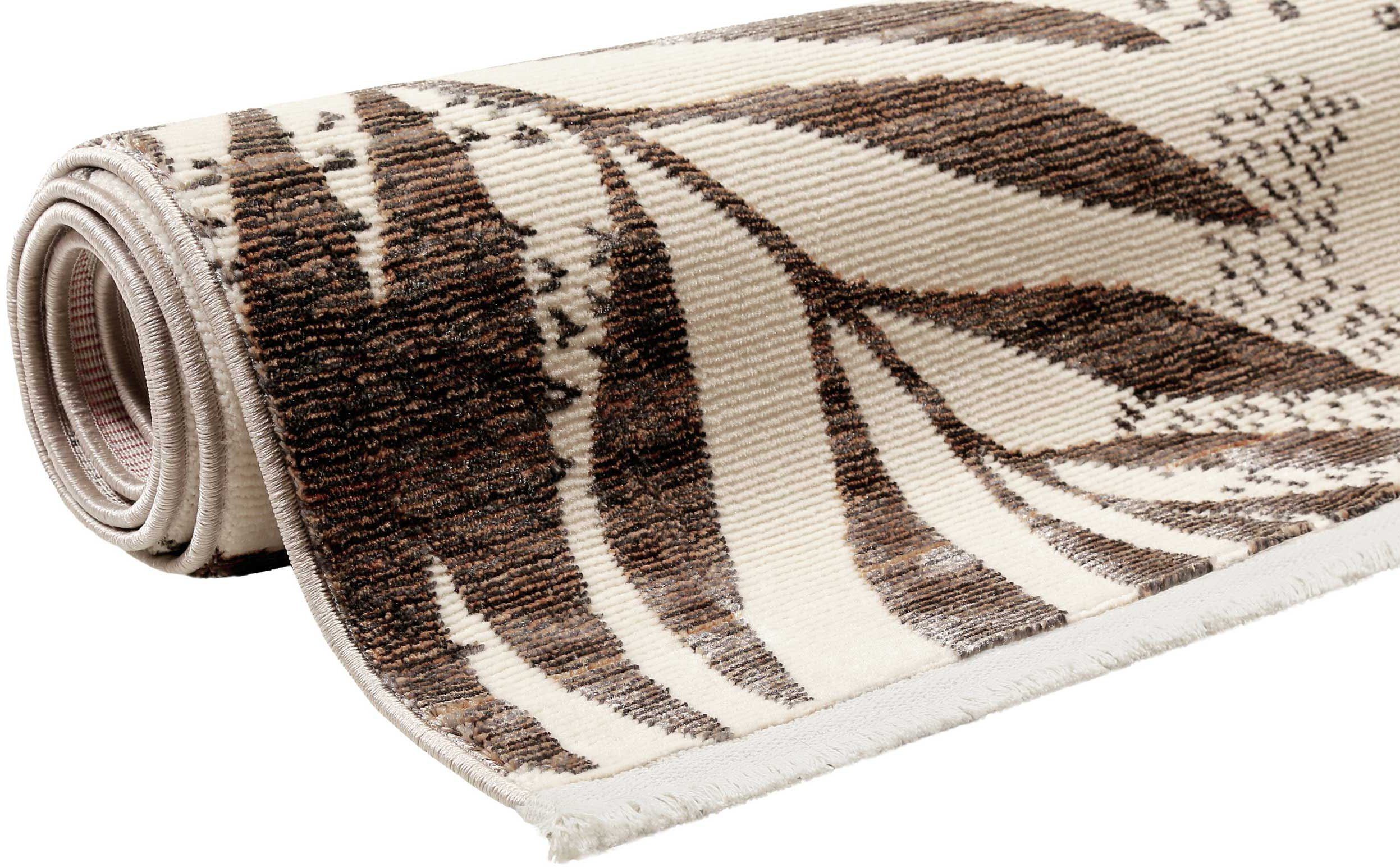 Esprit Vloerkleed Florence ESP-21077 Modern designer vloerkleed met franje, jungle, woonkamer