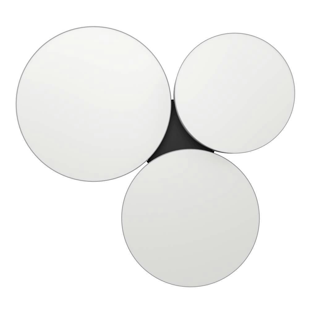 EGLO Plafondlamp BARBANO-Z plafondlamp, grijs wit, ZigBee 3.0, disco-modus, timer App en spraakbesturing Alexa, 60,5 x 56,5 x 9 cm, excl. afstandsbediening (1 stuk)