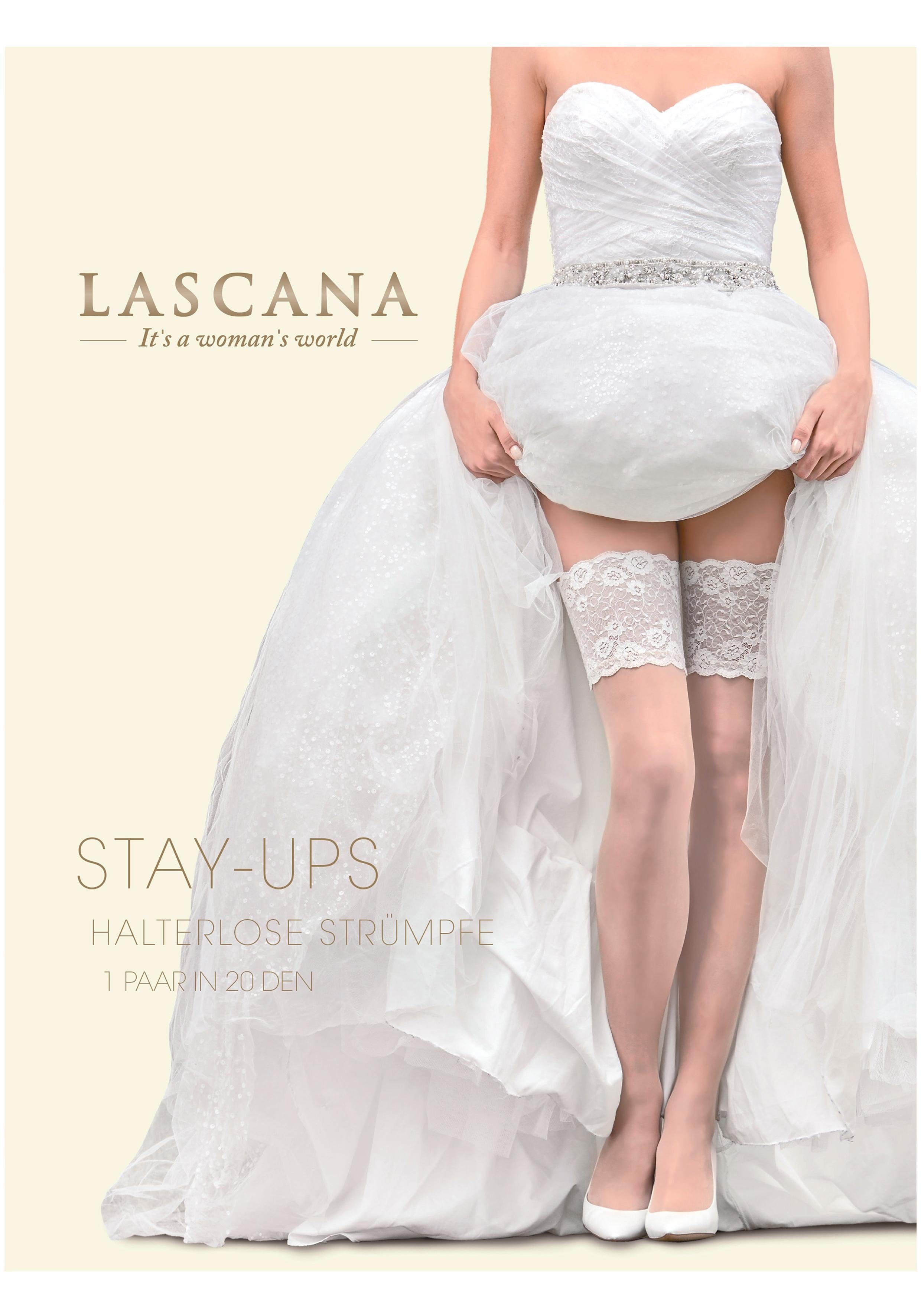 Lascana Hold-up kousen met kanten rand (1 paar)